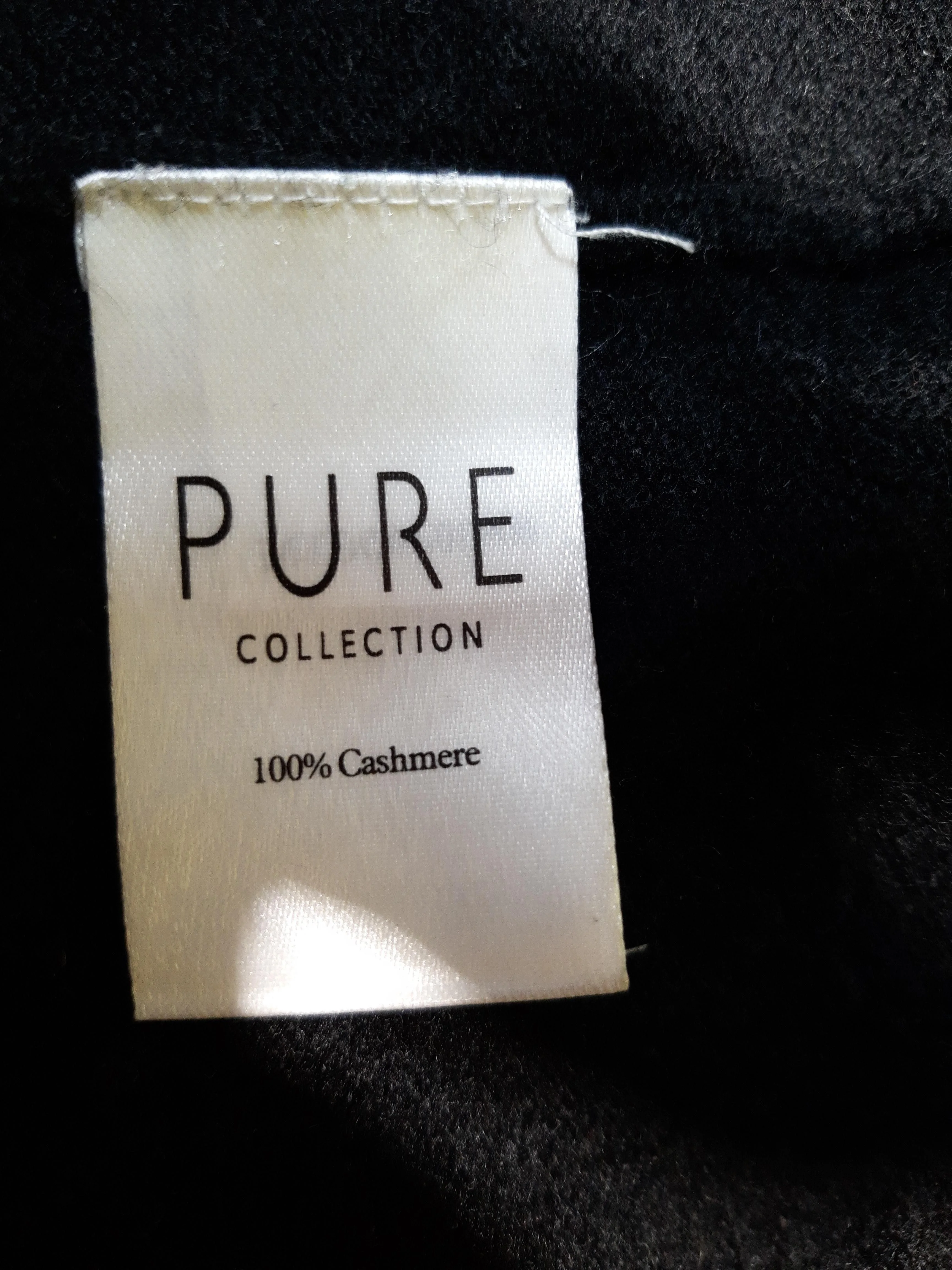 Pure Collection Women's Jumper UK 10 Black 100% Cashmere Roll Neck Pullover - Image 8