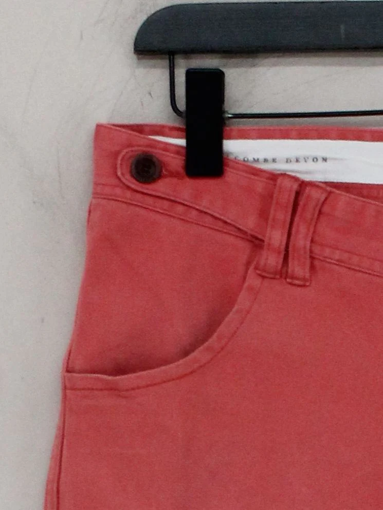 Quba & Co. Men's Shorts M Red Cotton with Elastane Chino - Image 4