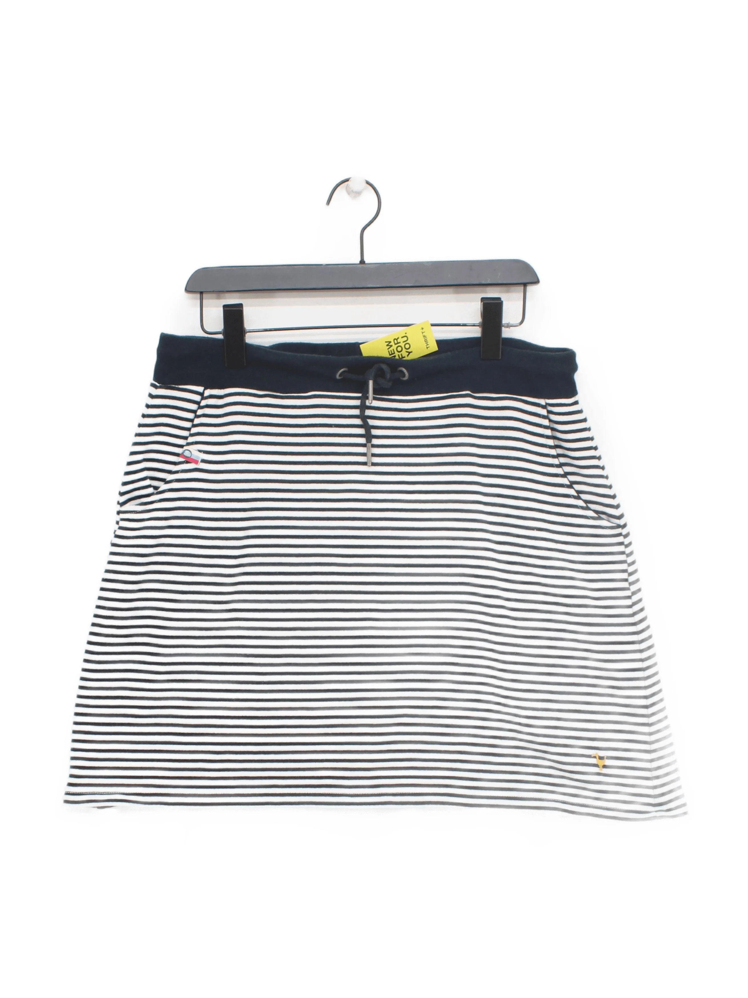 Quba & Co. Women's Mini Skirt UK 18 Blue Cotton with Polyester Mini