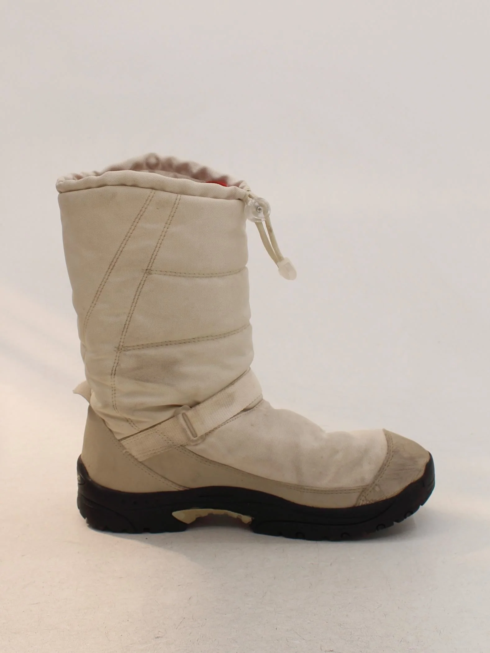 Quechua Women's Boots UK 5.5 Cream Polyester with Suede Combat - Image 5