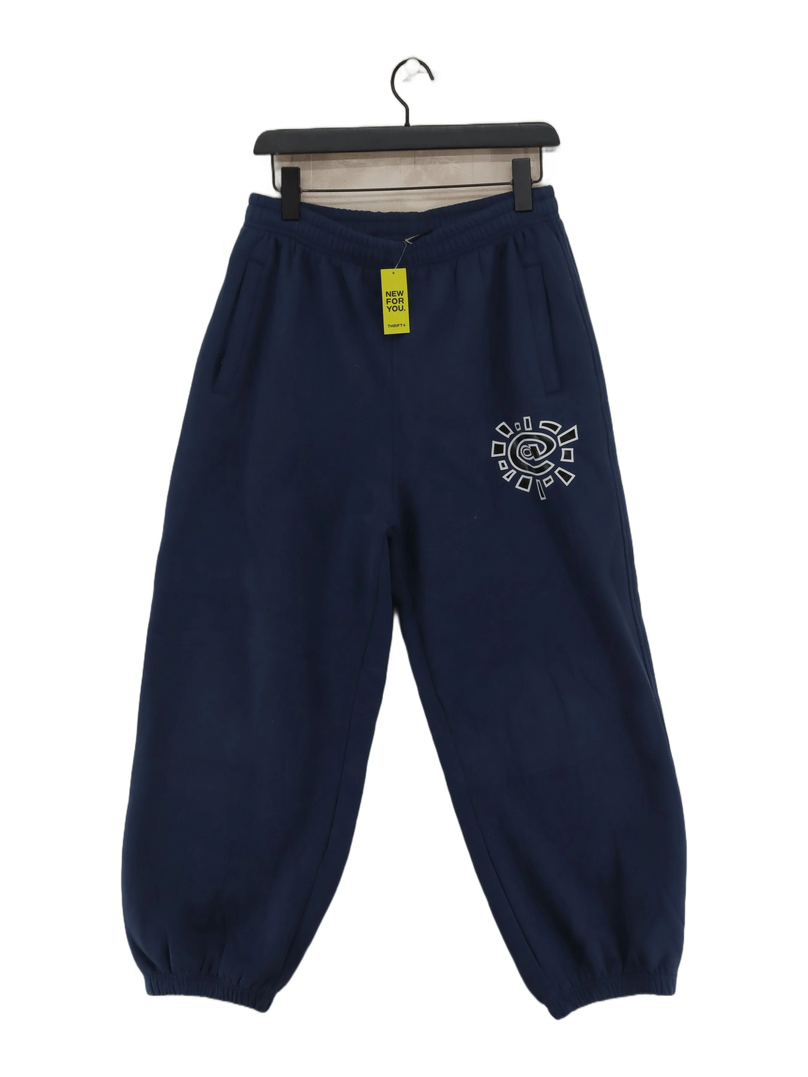 Quiksilver Men's Sports Bottoms S Blue Graphic 100% Cotton Tapered Sweatpants