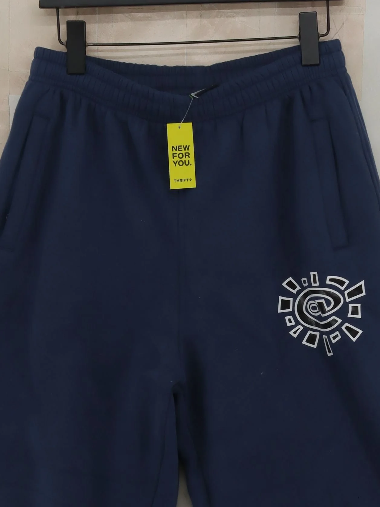 Quiksilver Men's Sports Bottoms S Blue Graphic 100% Cotton Tapered Sweatpants - Image 3