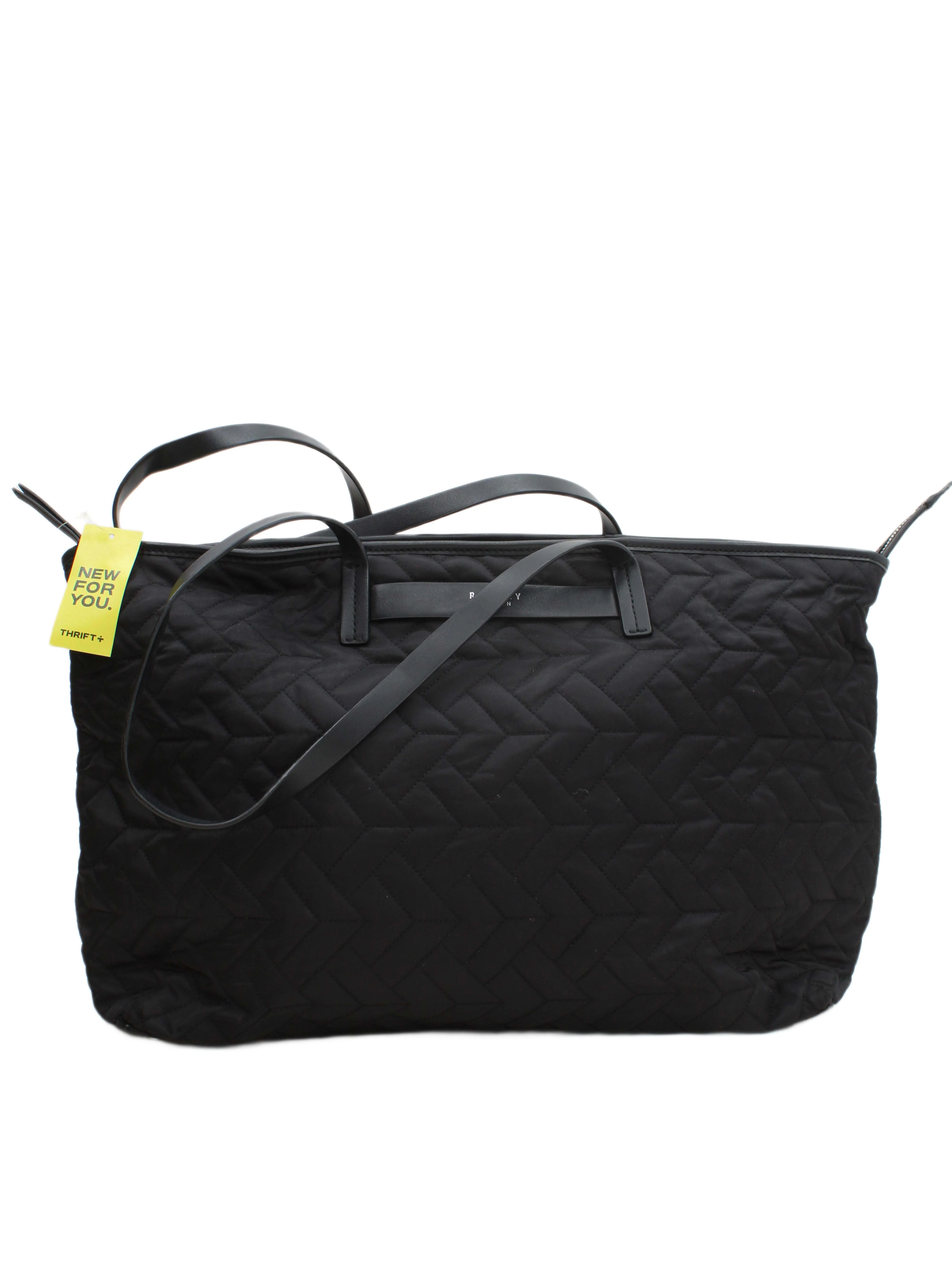Radley Women's Bag Black Geometric Nylon with Faux Leather Tote