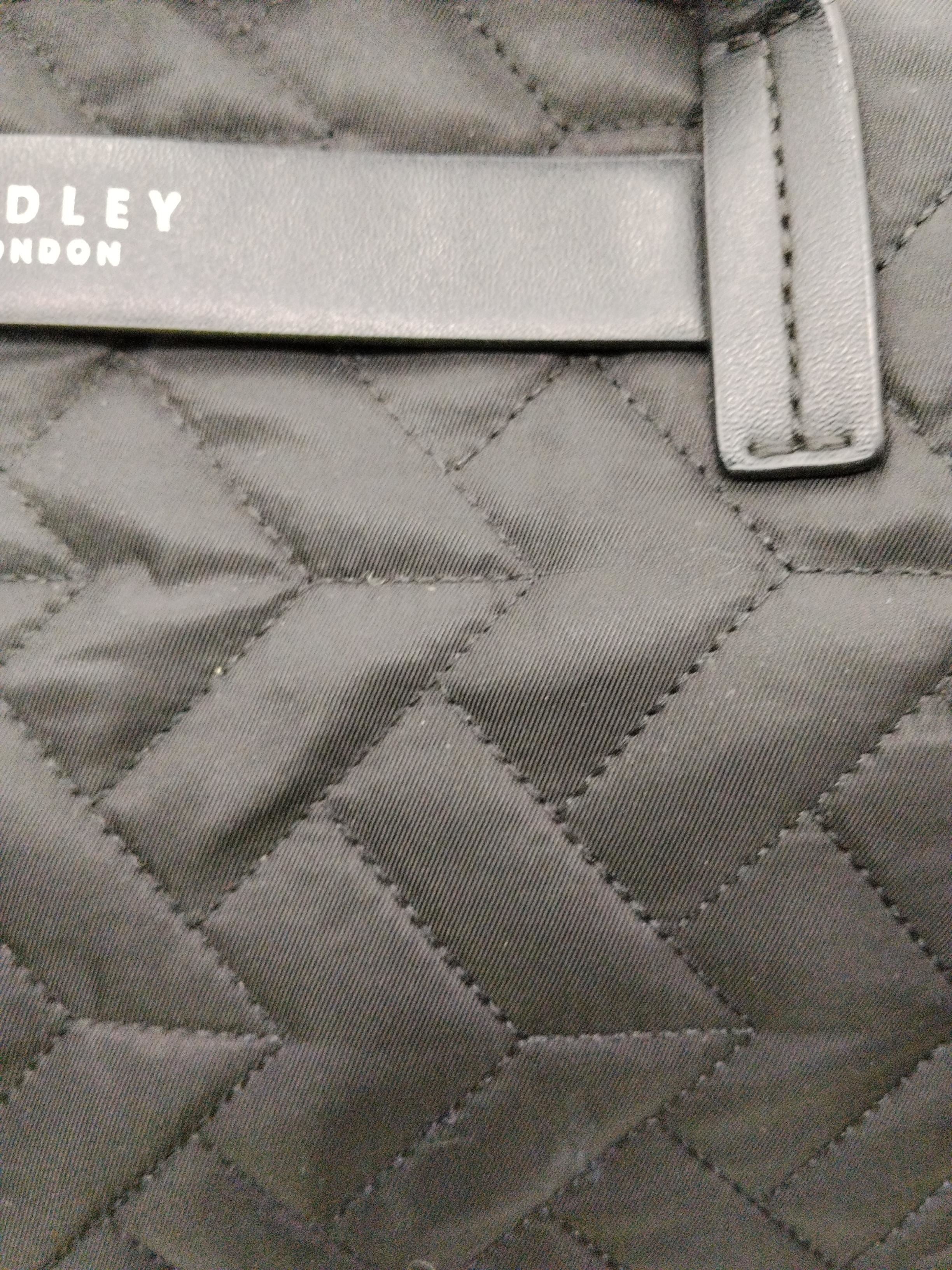 Radley Women's Bag Black Geometric Nylon with Faux Leather Tote - Image 3