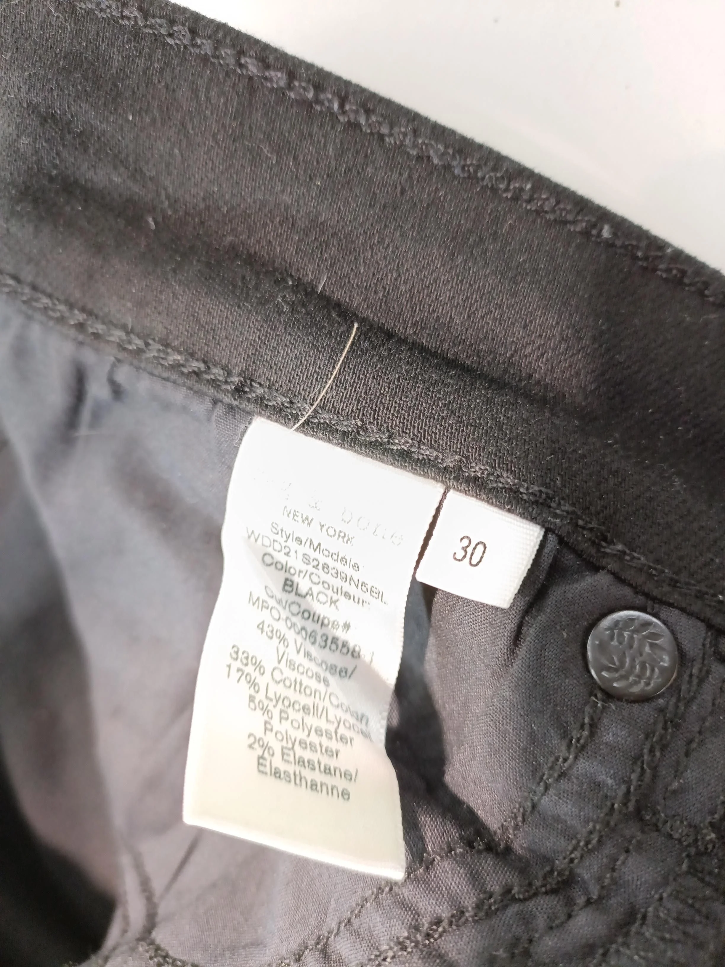 Rag & Bone Women's Jeans W 30 in Black Viscose - Image 6