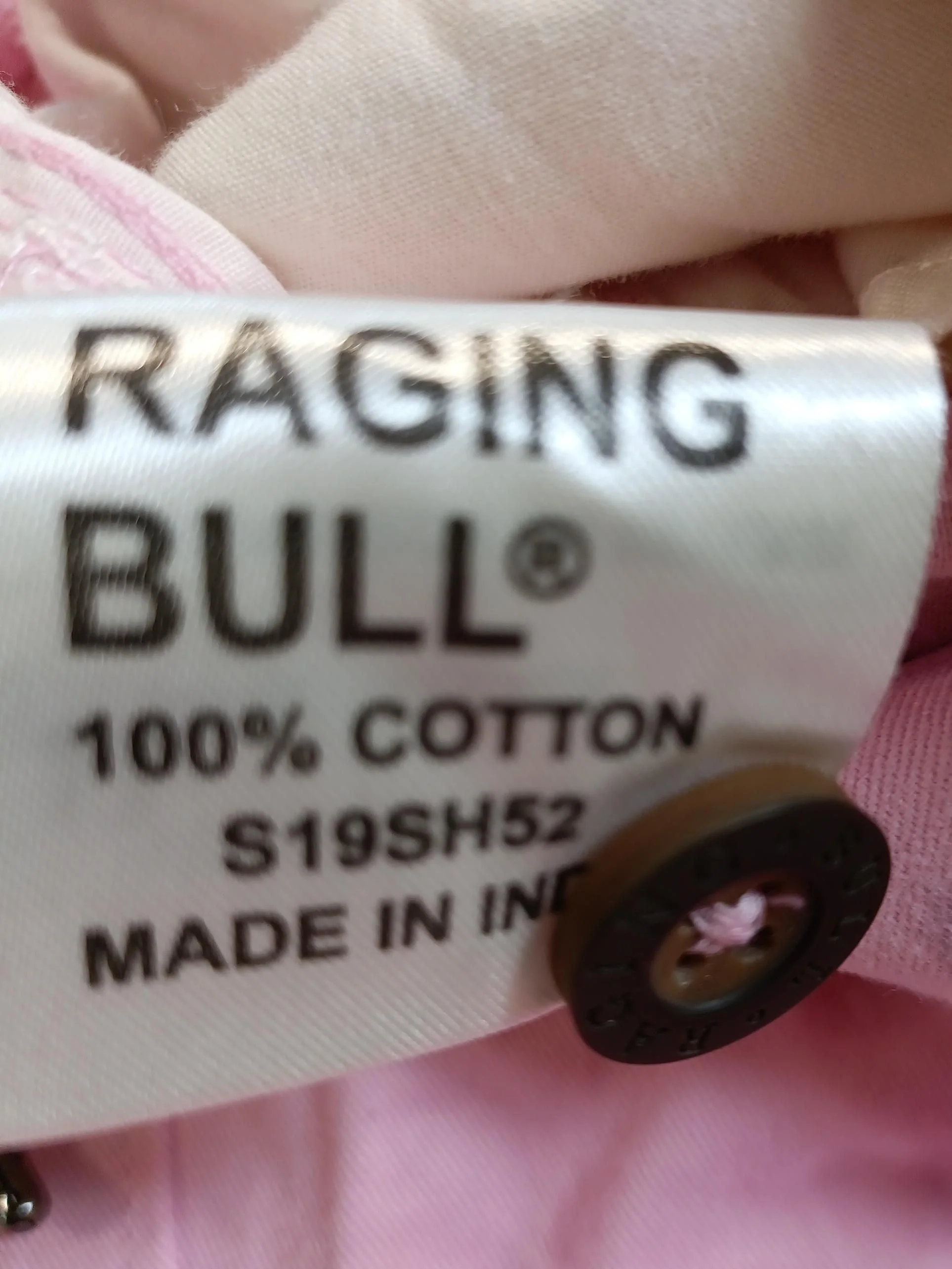 Raging Bull Men's Shorts M Pink 100% Cotton Chino - Image 6