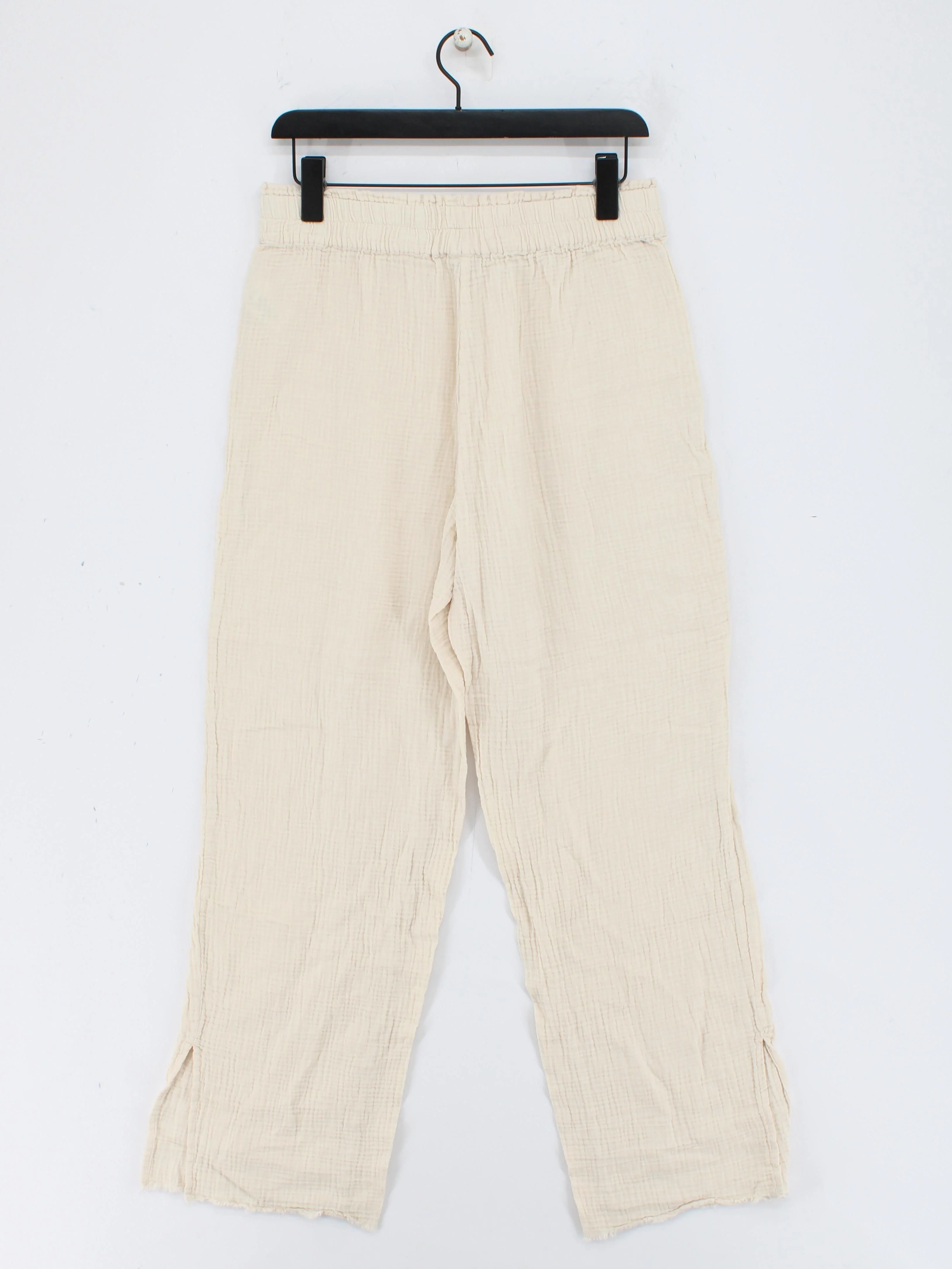 Rails Women's Trousers M Cream 100% Cotton Wide-Leg Chino - Image 2