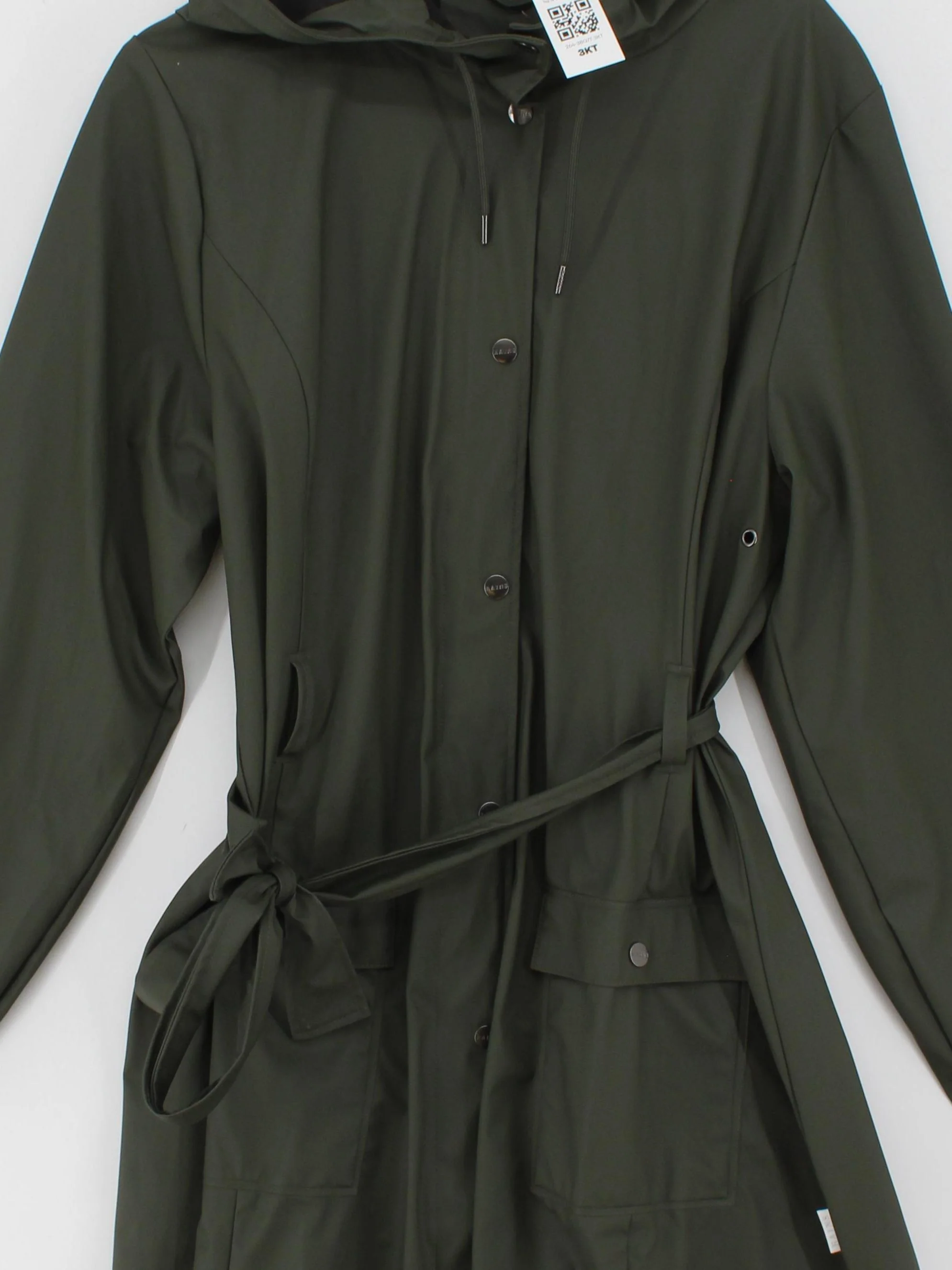 Rains Women's Coat L Green Polyester with Other Rain Coat - Image 3