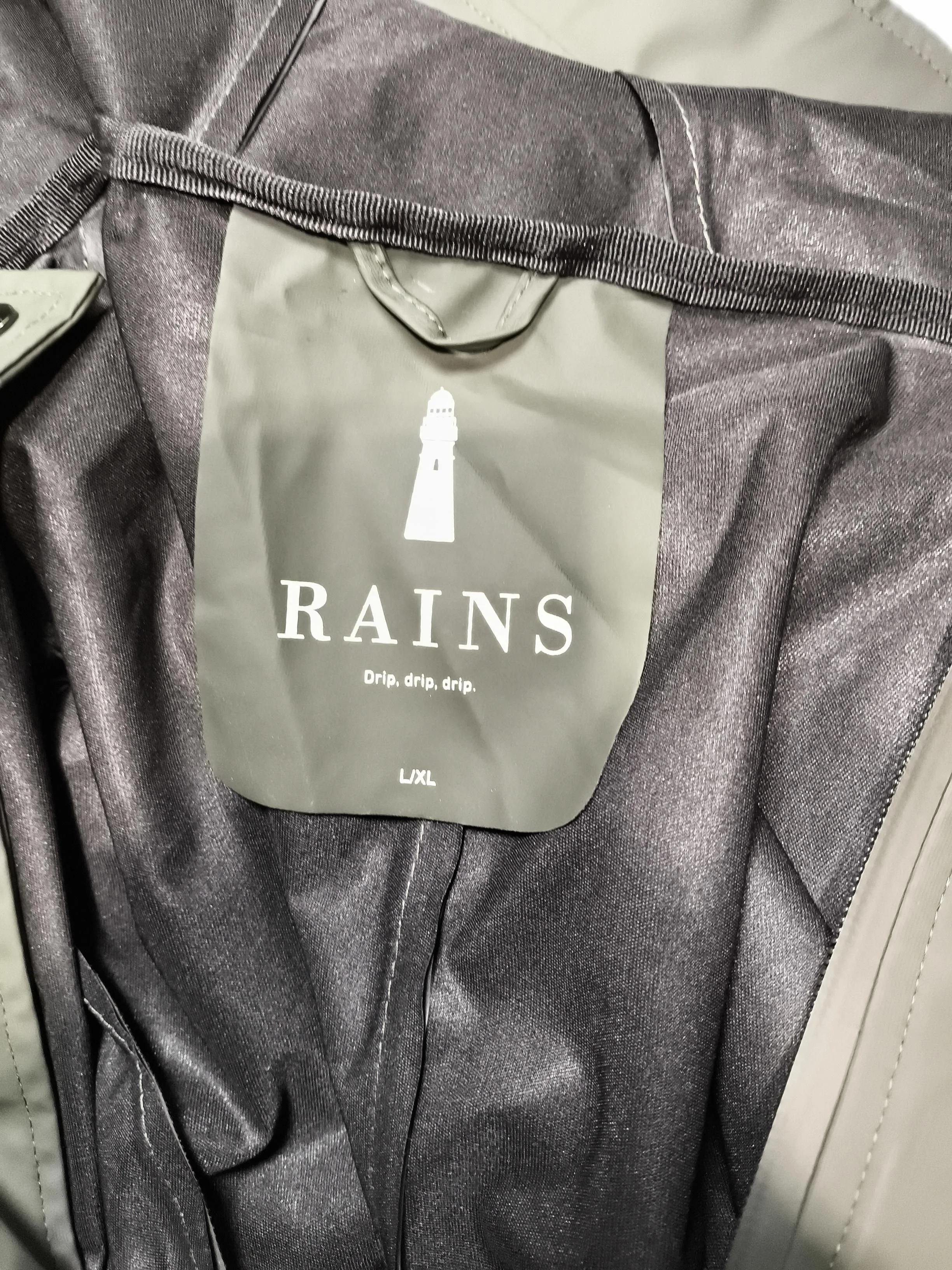 Rains Women's Coat L Green Polyester with Other Rain Coat - Image 5