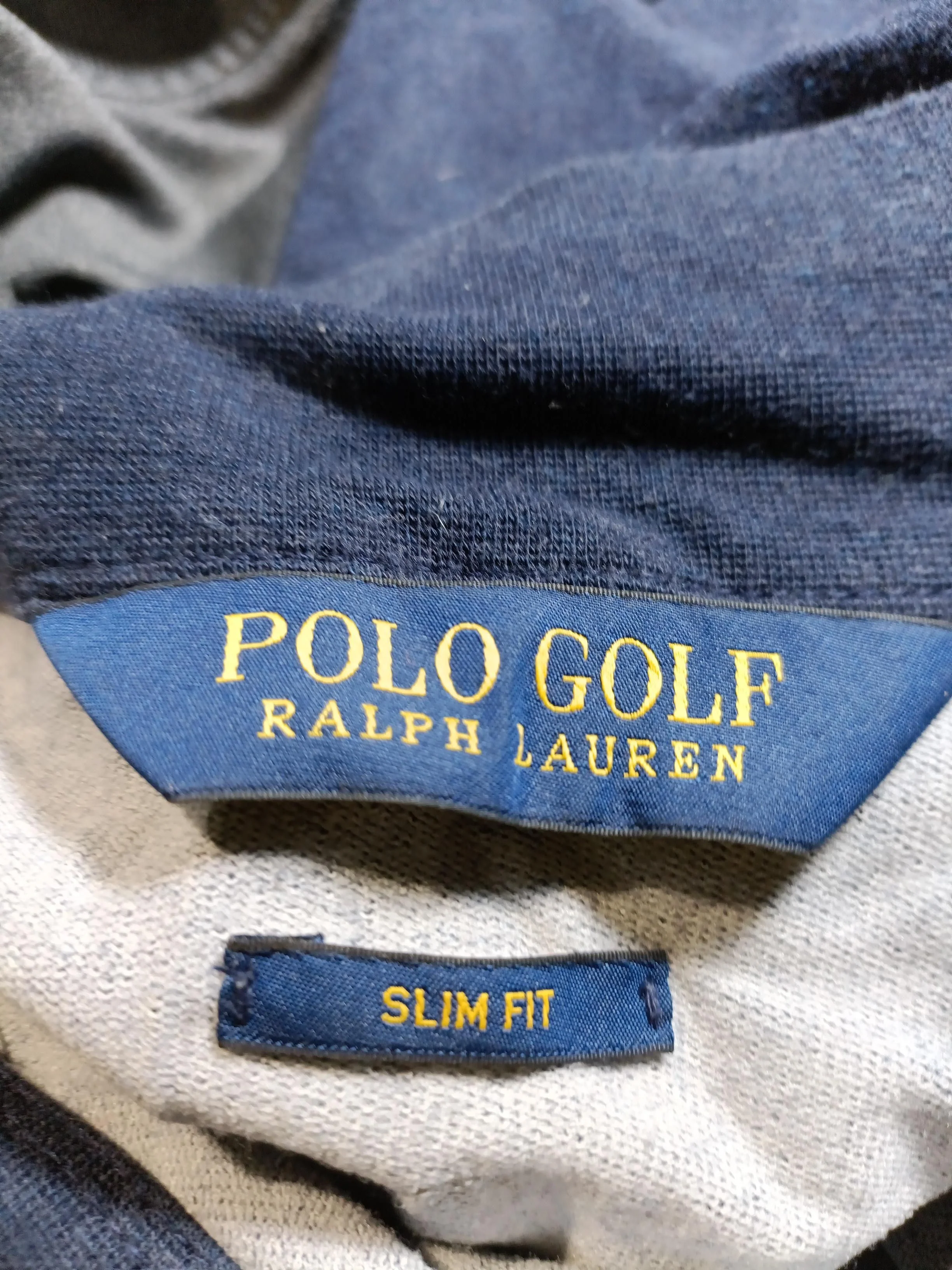 Ralph Lauren Men's Jumper L Blue Cotton with Nylon, Elastane Mock Neck Pullover - Image 7