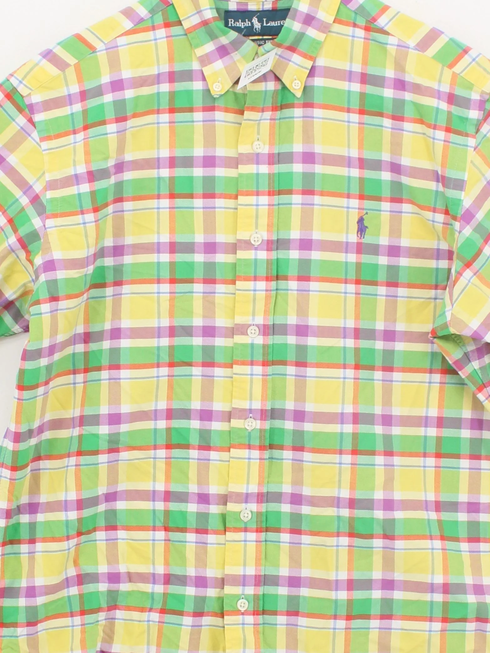 Ralph Lauren Men's Shirt M Multi Checkered 100% Cotton Basic - Image 3