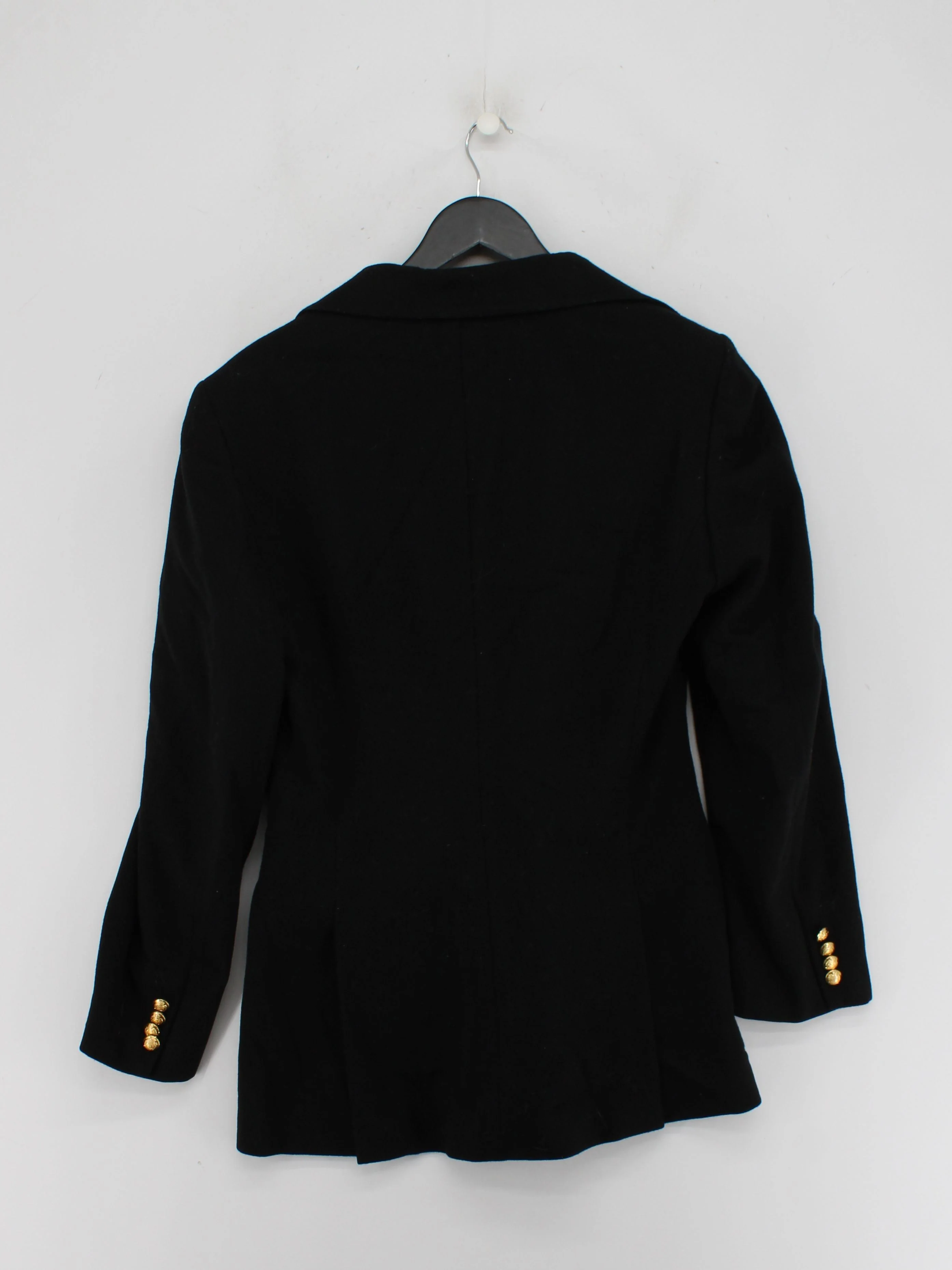 Ralph Lauren Women's Blazer UK 10 Black Wool with Cashmere Overcoat - Image 2