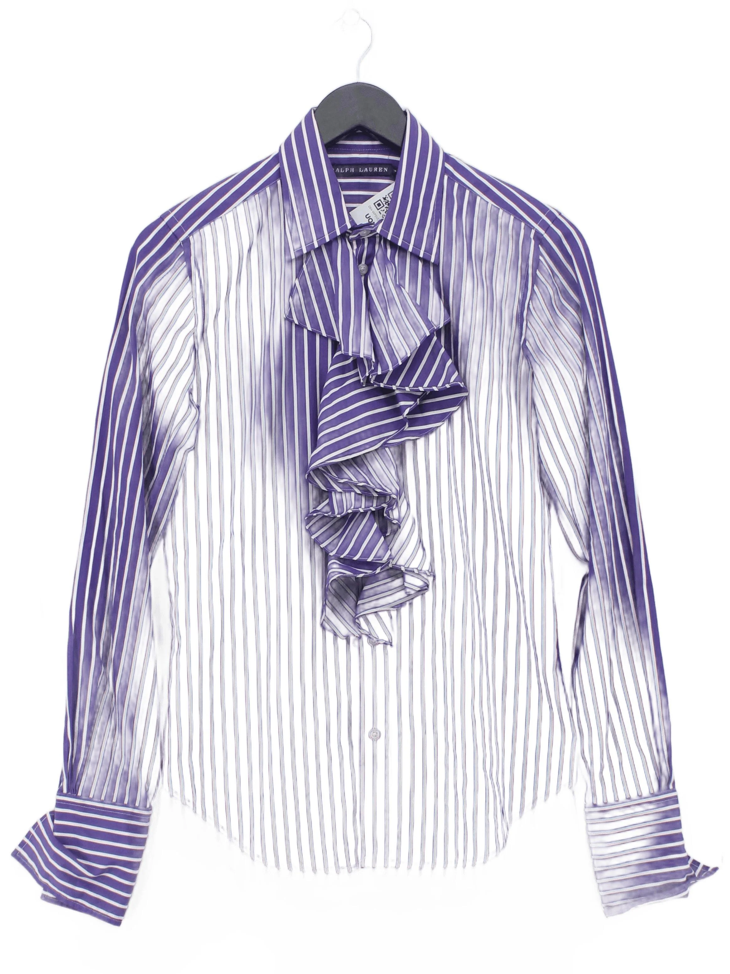 Ralph Lauren Women's Blouse UK 12 Purple 100% Cotton Basic