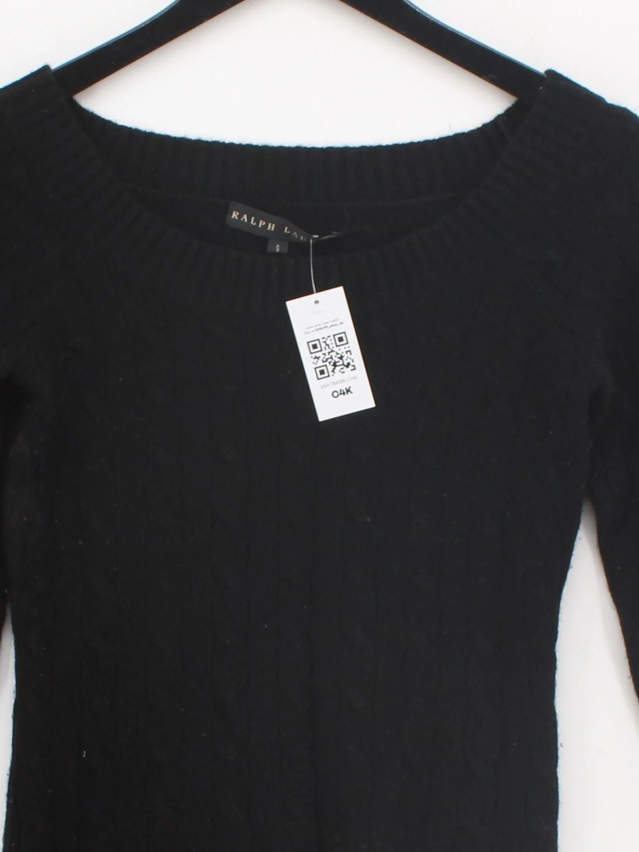 Ralph Lauren Women's Jumper S Black 100% Other Round Neck Pullover - Image 3