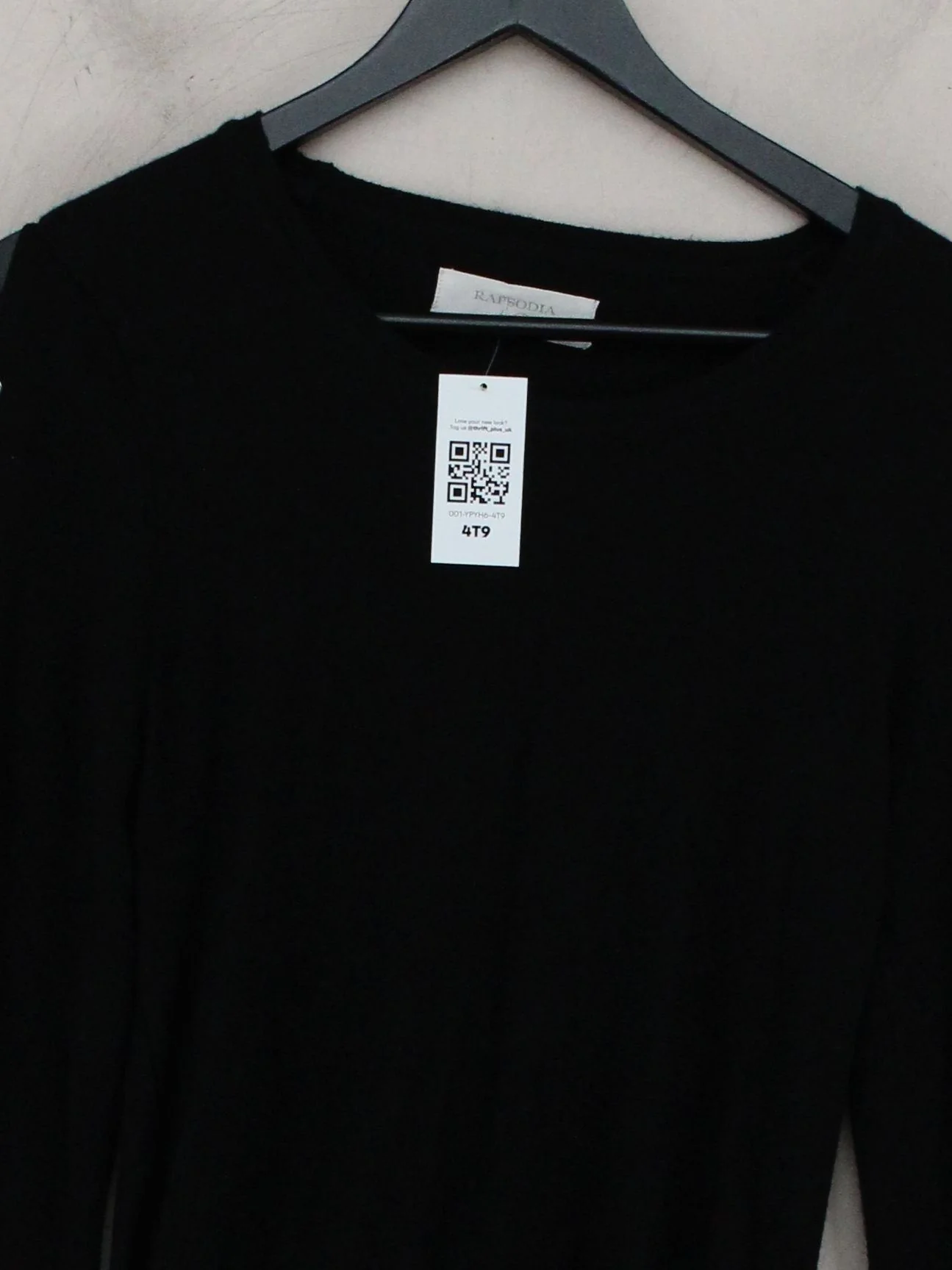 Rapsodia Women's Jumper M Black Viscose with Polyamide Round Neck Pullover - Image 3
