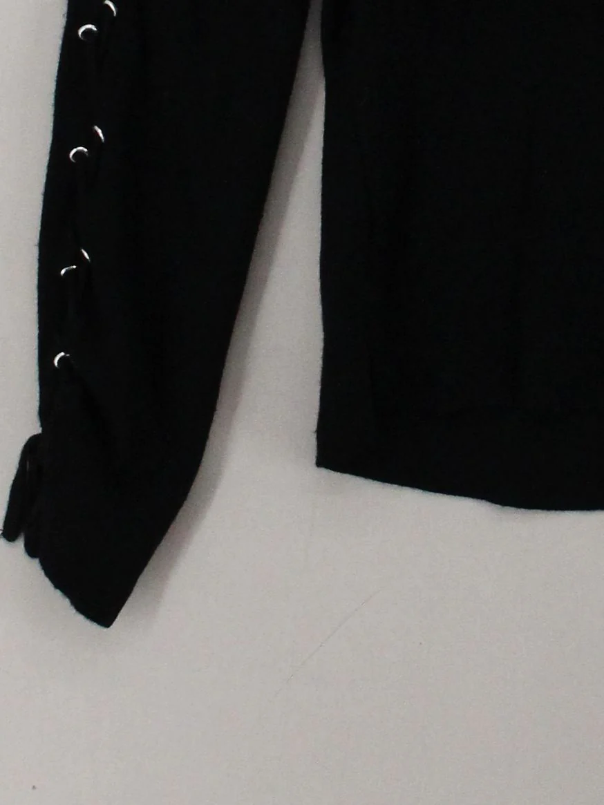 Rapsodia Women's Jumper M Black Viscose with Polyamide Round Neck Pullover - Image 4