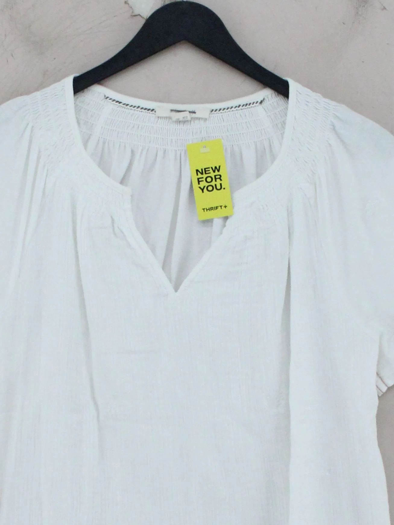 Rebecca Taylor Women's Top UK 12 White Cotton with Polyester Basic - Image 3