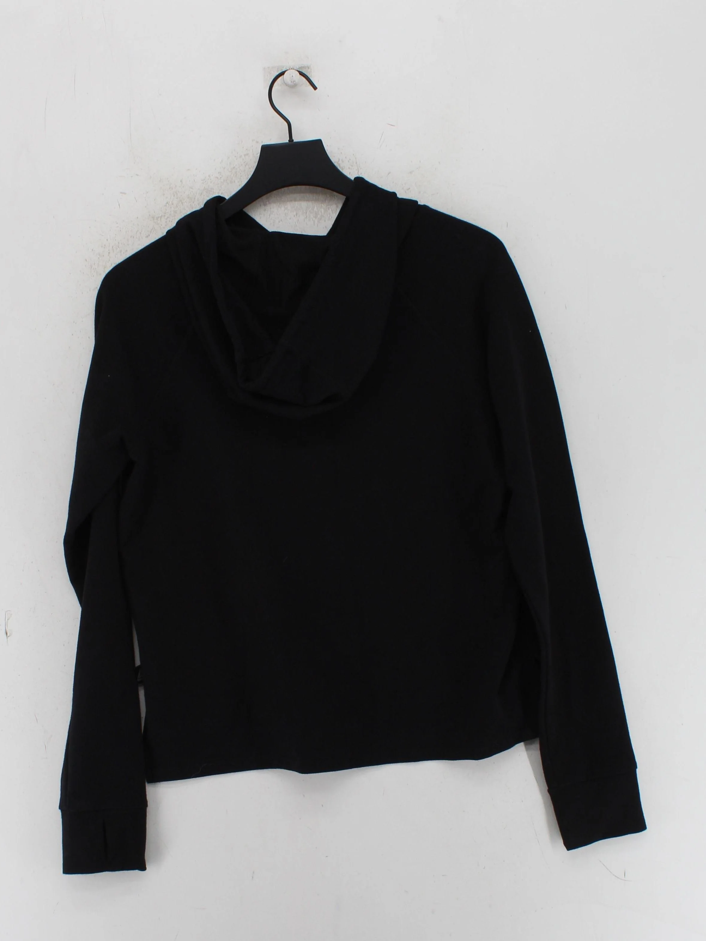 Reebok Women's Hoodie M Black Graphic Cotton with Polyester, Spandex Pullover - Image 2