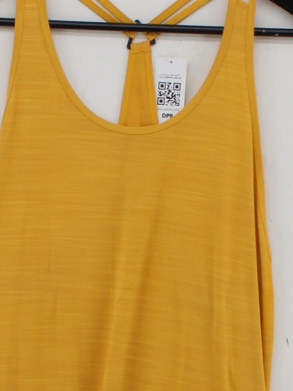 Reebok Women's T-Shirt M Yellow Nylon with Spandex Sleeveless Basic - Image 3