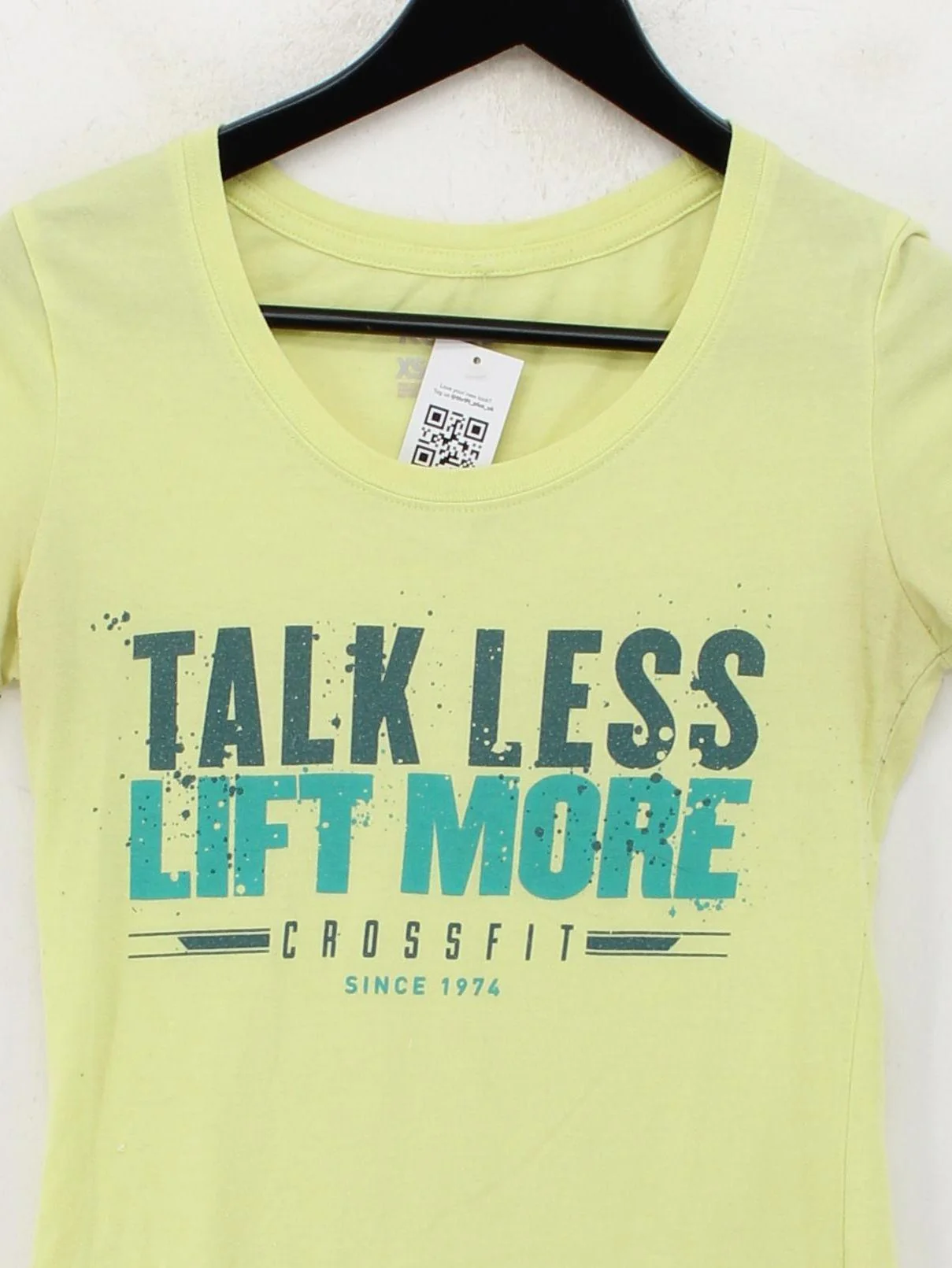 Reebok Women's T-Shirt XS Yellow Graphic 100% Other Basic - Image 3