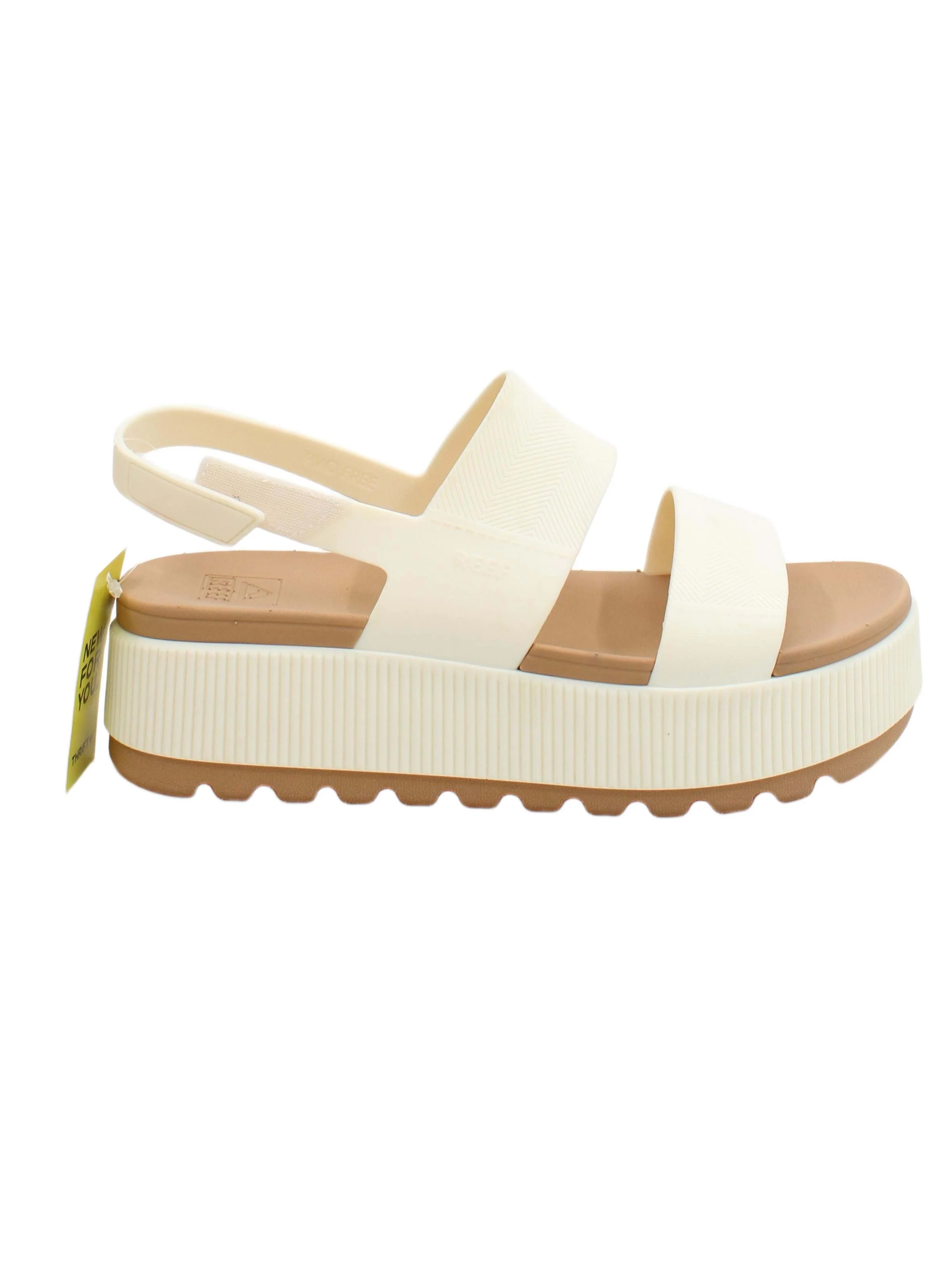 Reef Women's Sandals UK 7 Cream Geometric 100% Other Strappy