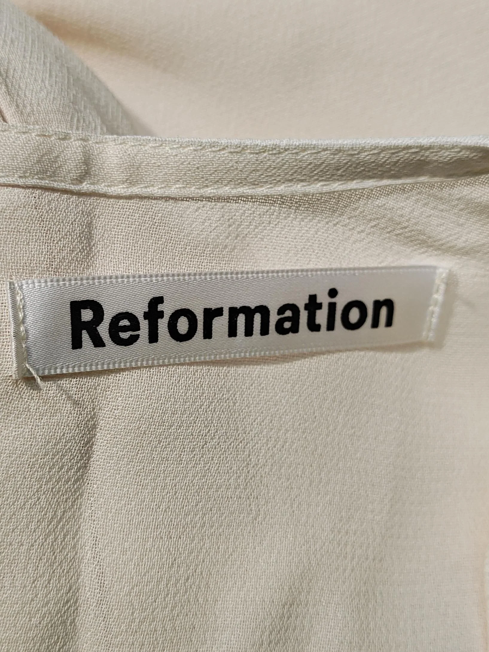 Reformation Mini Dress in White - Image 5