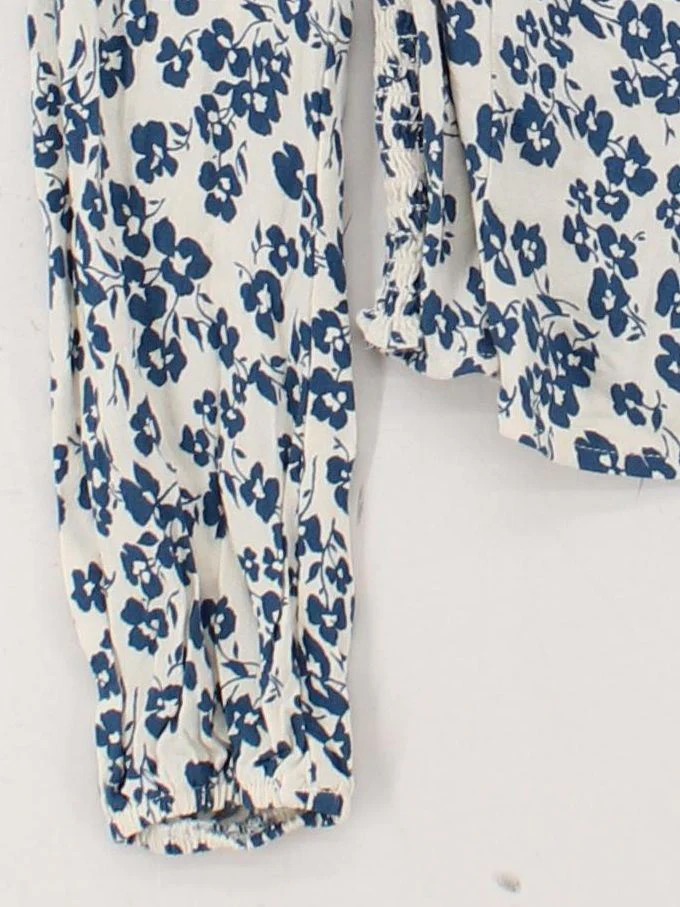 Reformation Women's Top UK 8 White Viscose with Rayon Cropped - Image 4