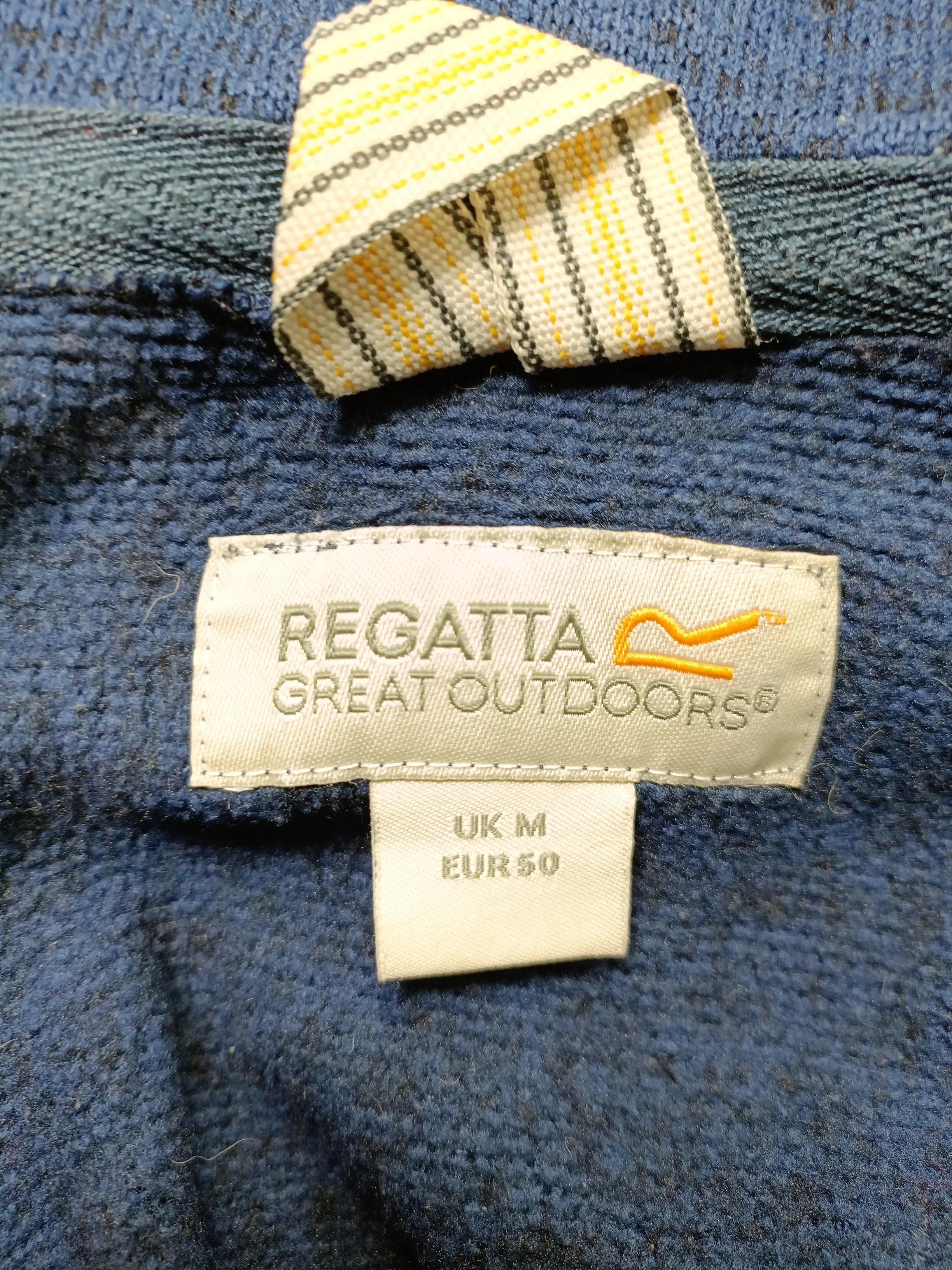 Regatta Men's Jumper M Blue 100% Polyester High Neck Pullover - Image 6