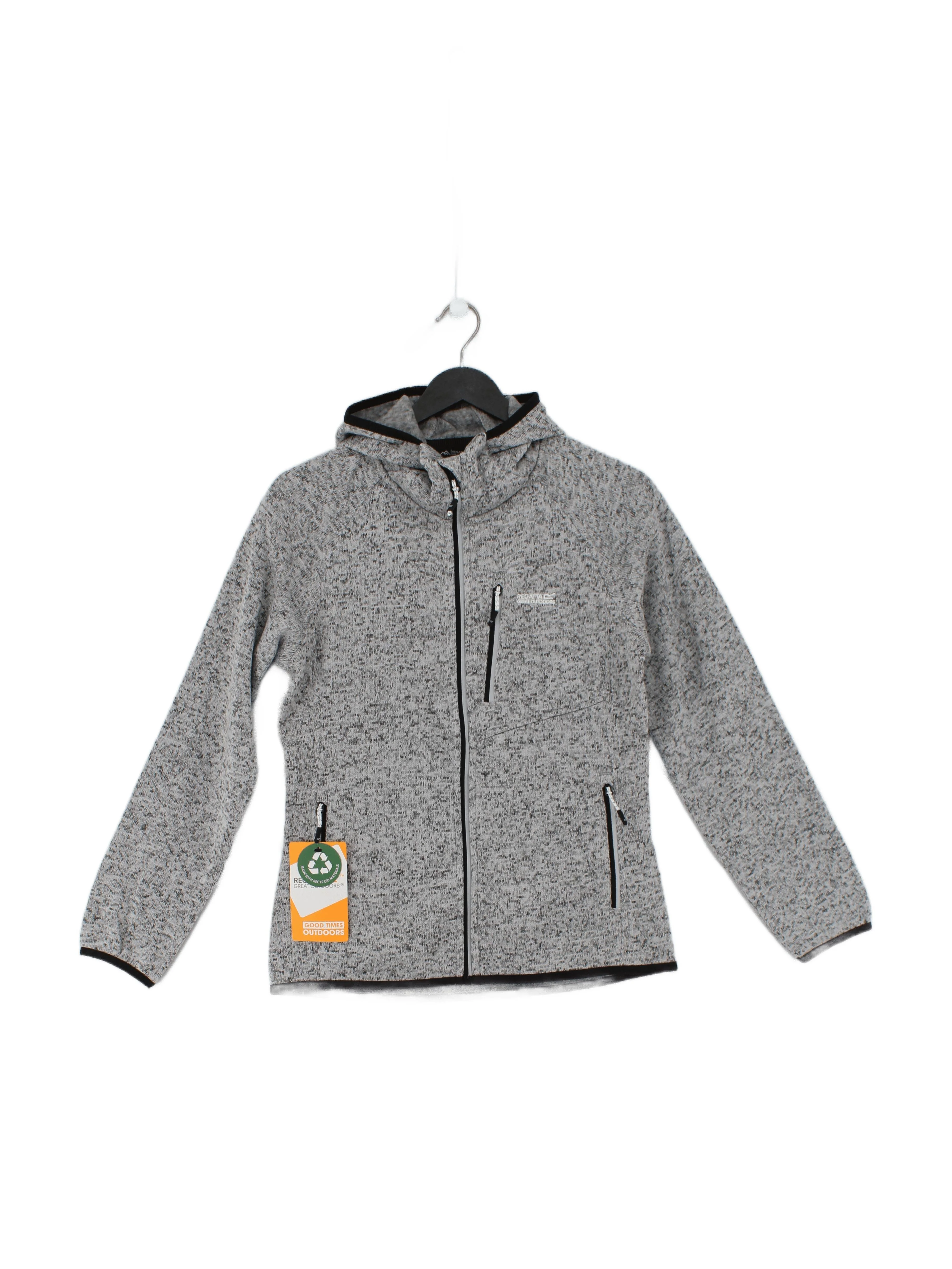 Regatta Women's Hoodie UK 10 Grey 100% Polyester Full Zip