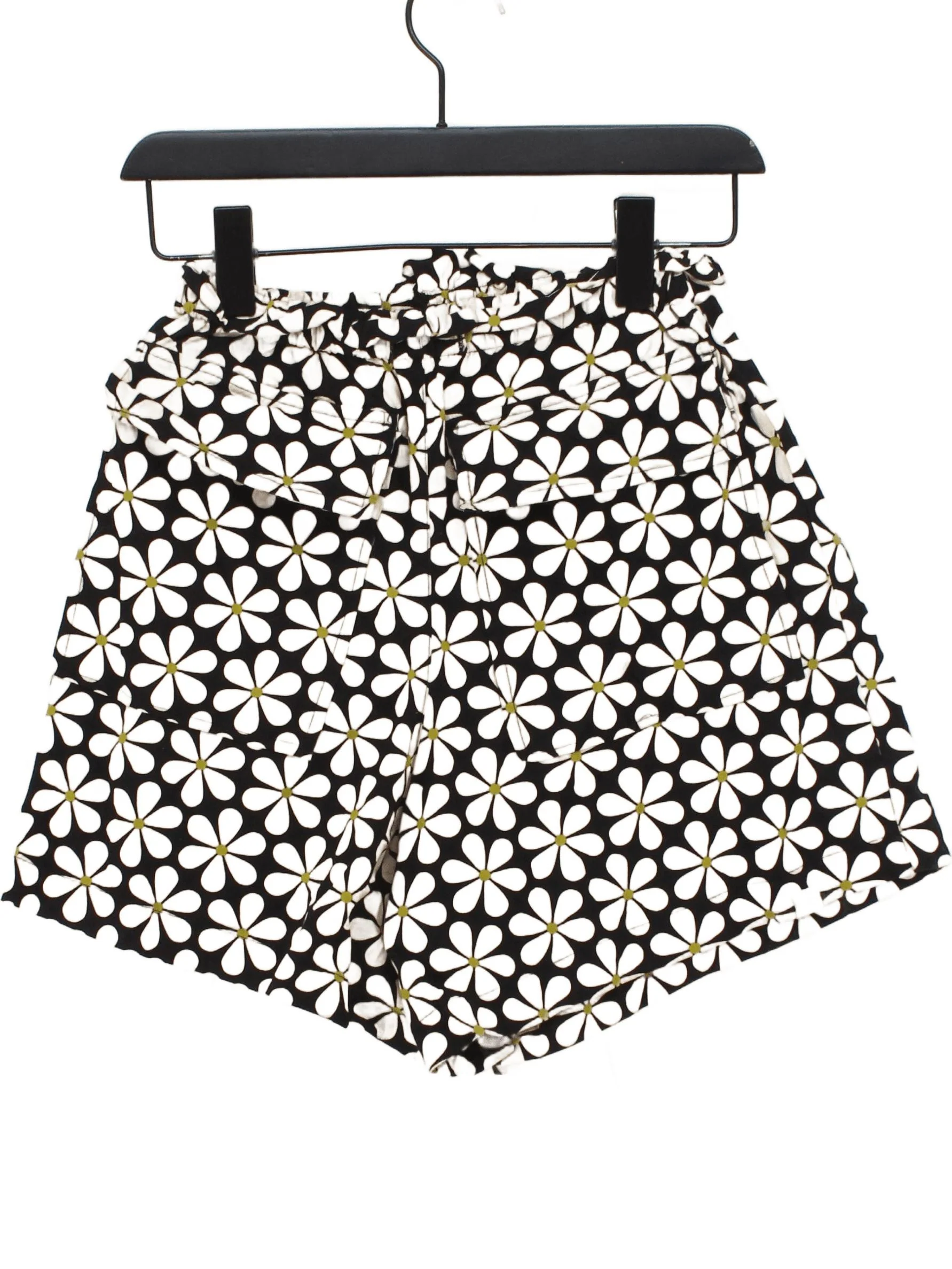 Regatta Women's Shorts UK 8 Black Floral 100% Cotton Sweat