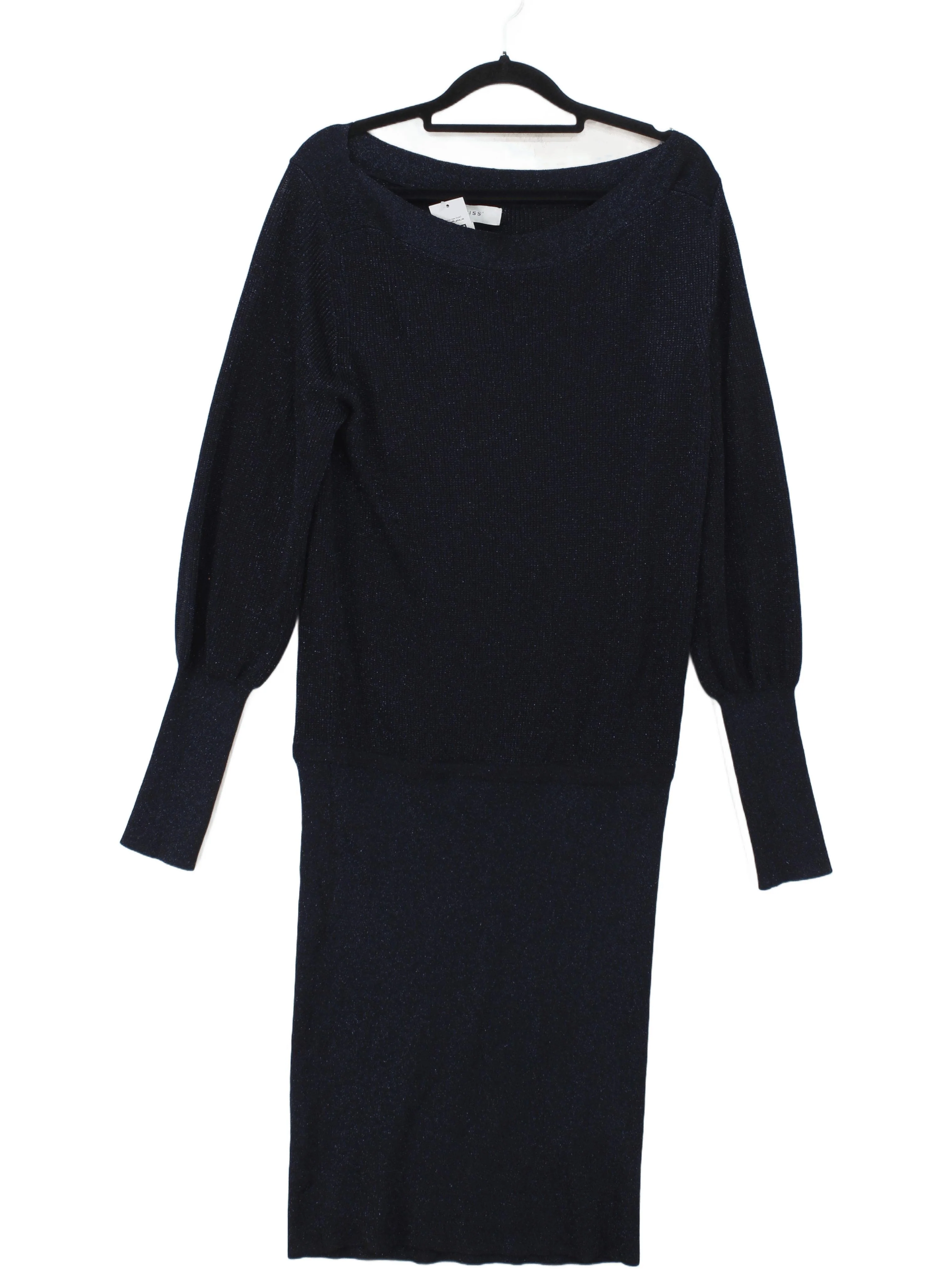 Reiss Jumper Midi Dress UK12 in Blue