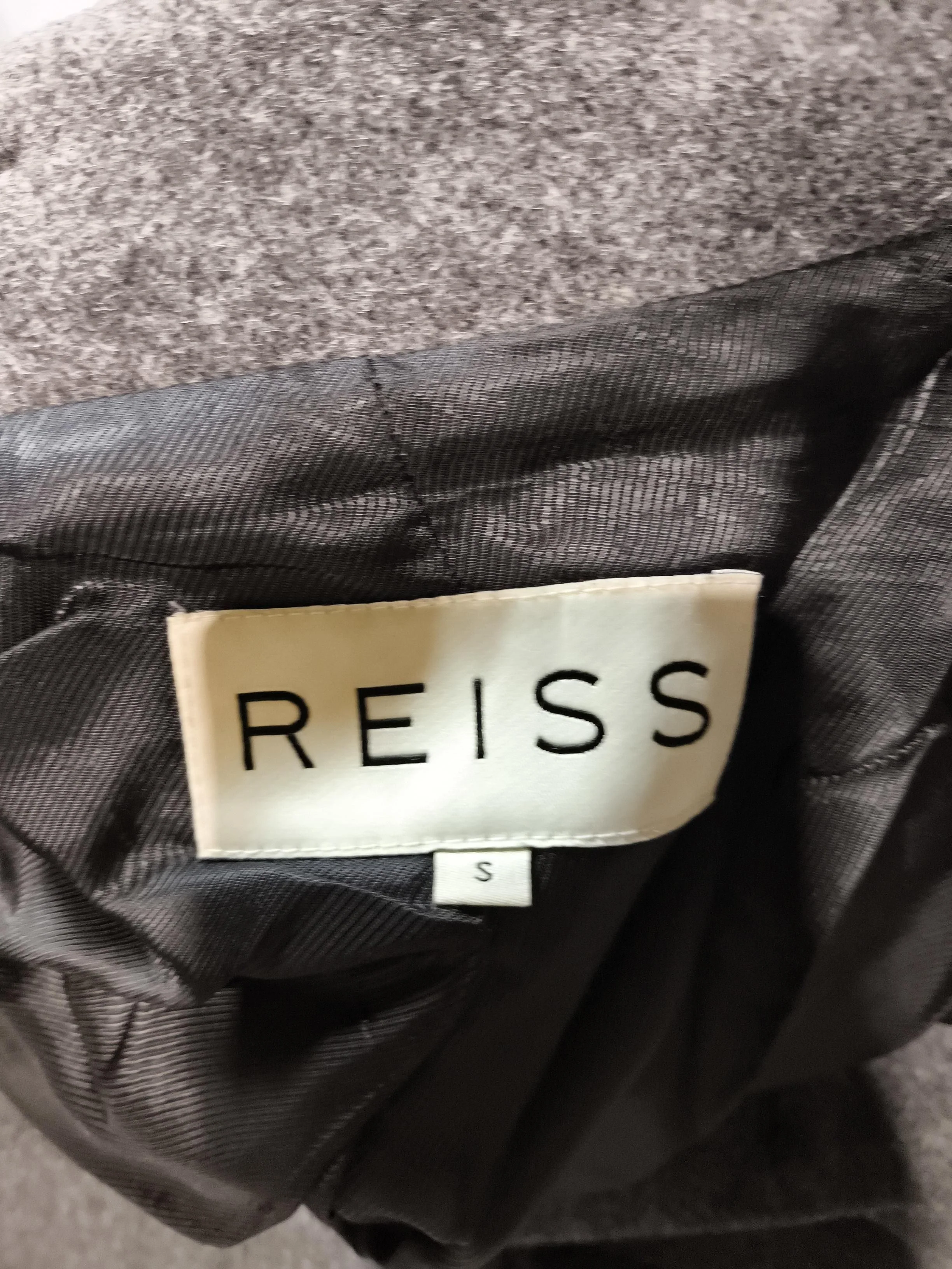 Reiss Men's Coat S Grey Wool with Polyamide, Viscose Overcoat - Image 5
