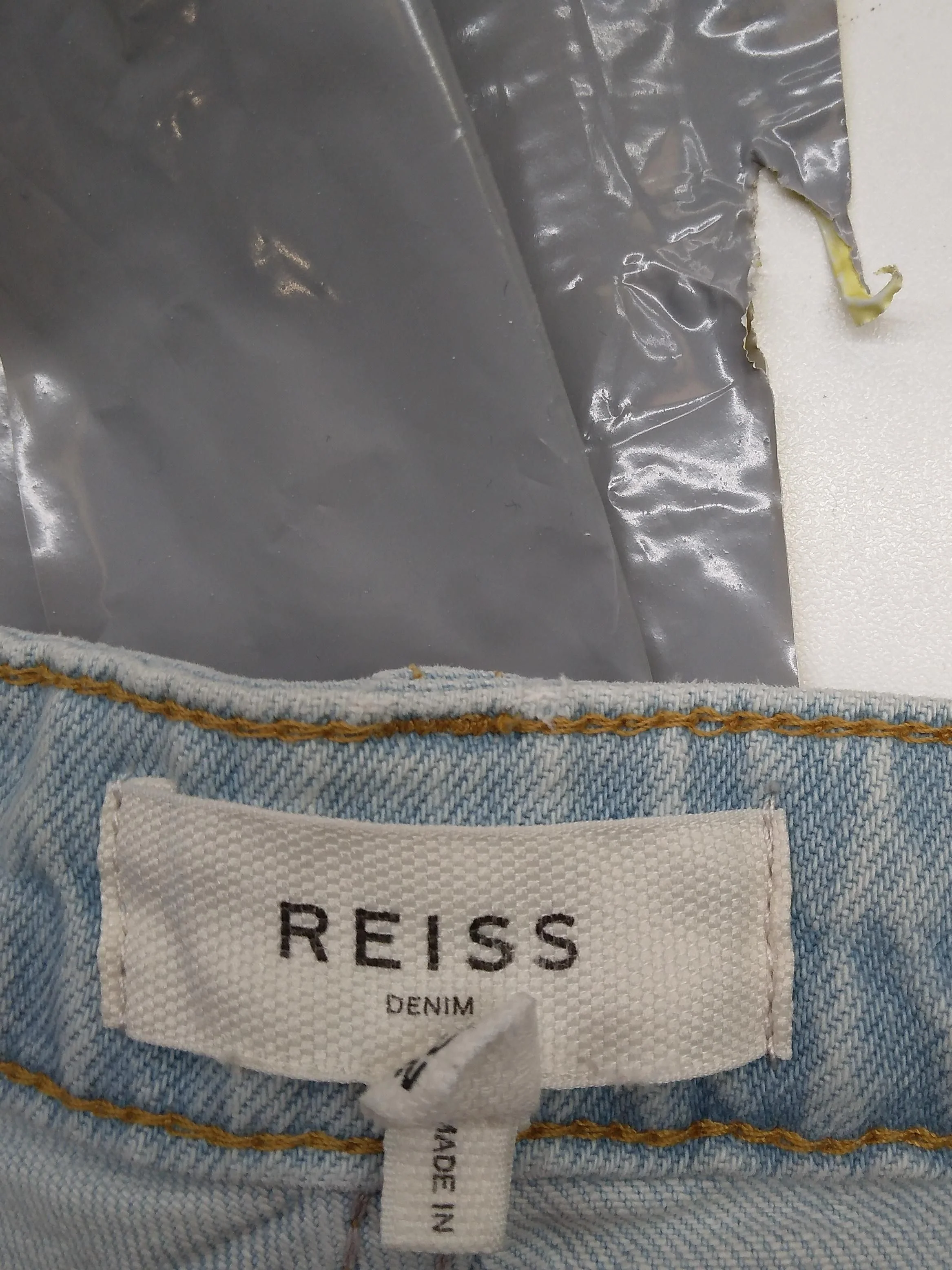 Reiss Men's Jeans W 28 in Blue Cotton with Elastane Straight - Image 6