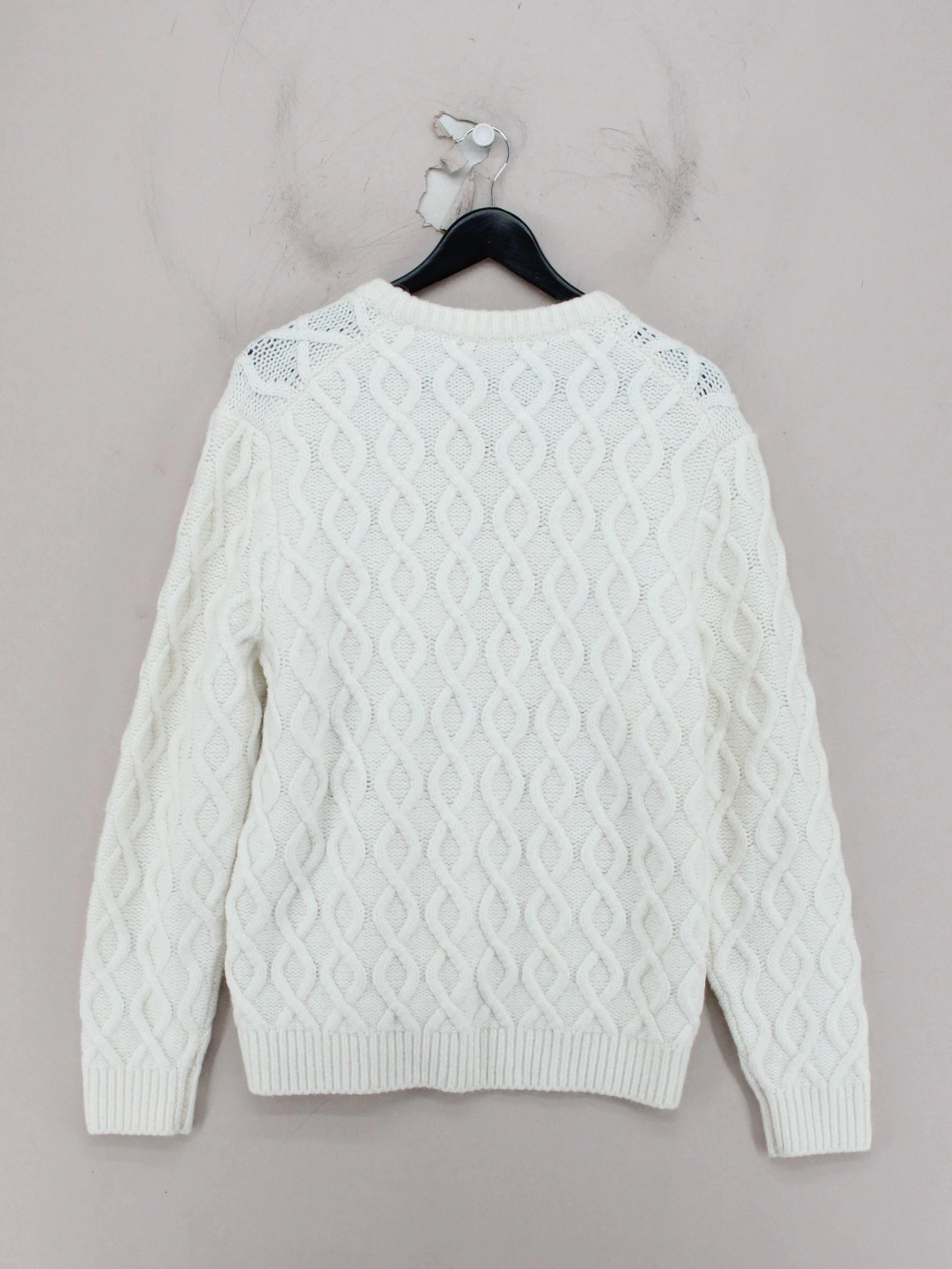 Reiss Men's Jumper XXL Cream Polyamide with Acrylic, Wool, Angora Pullover - Image 2