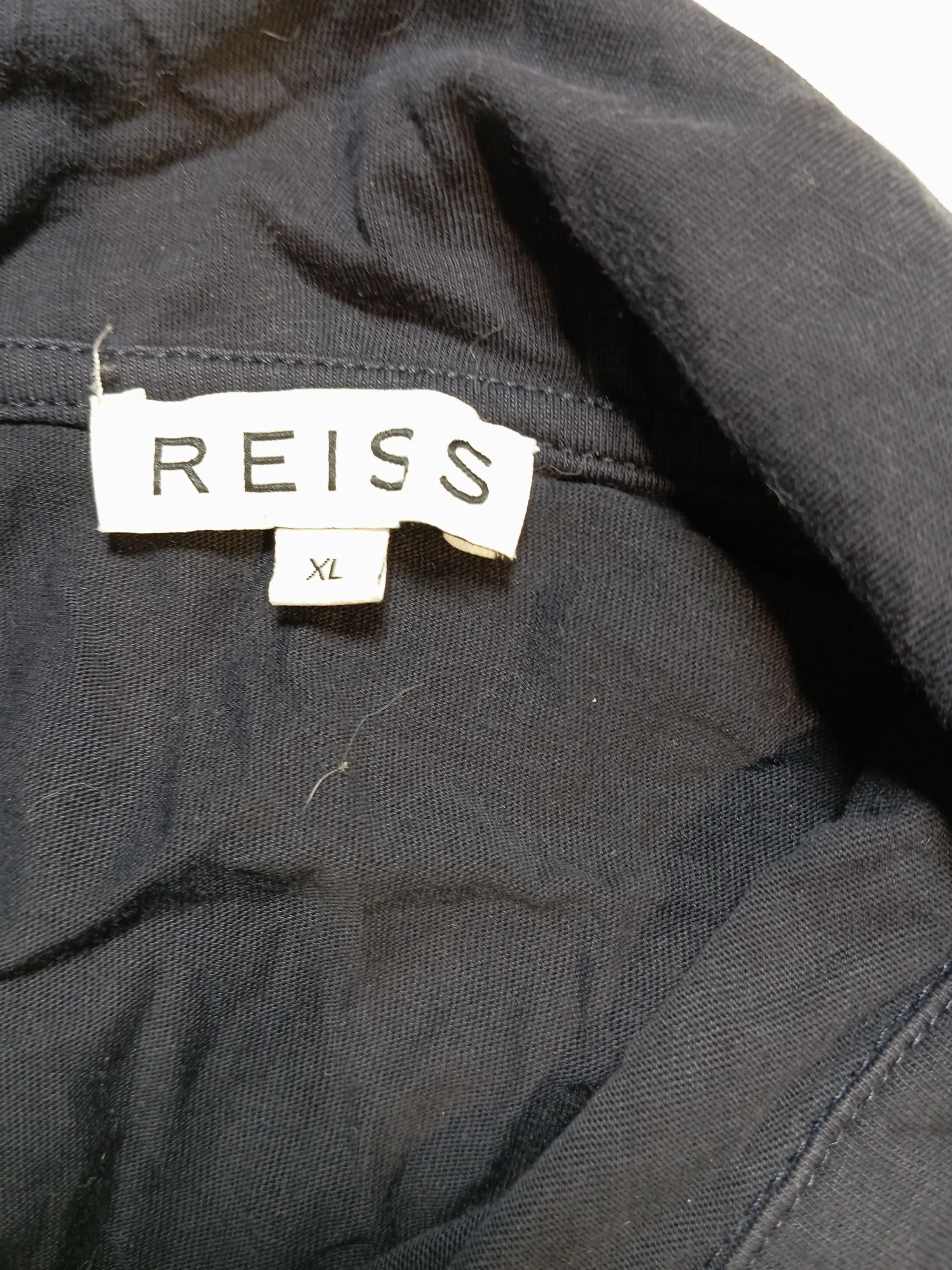Reiss Men's Polo XL Black 100% Cotton Basic - Image 6