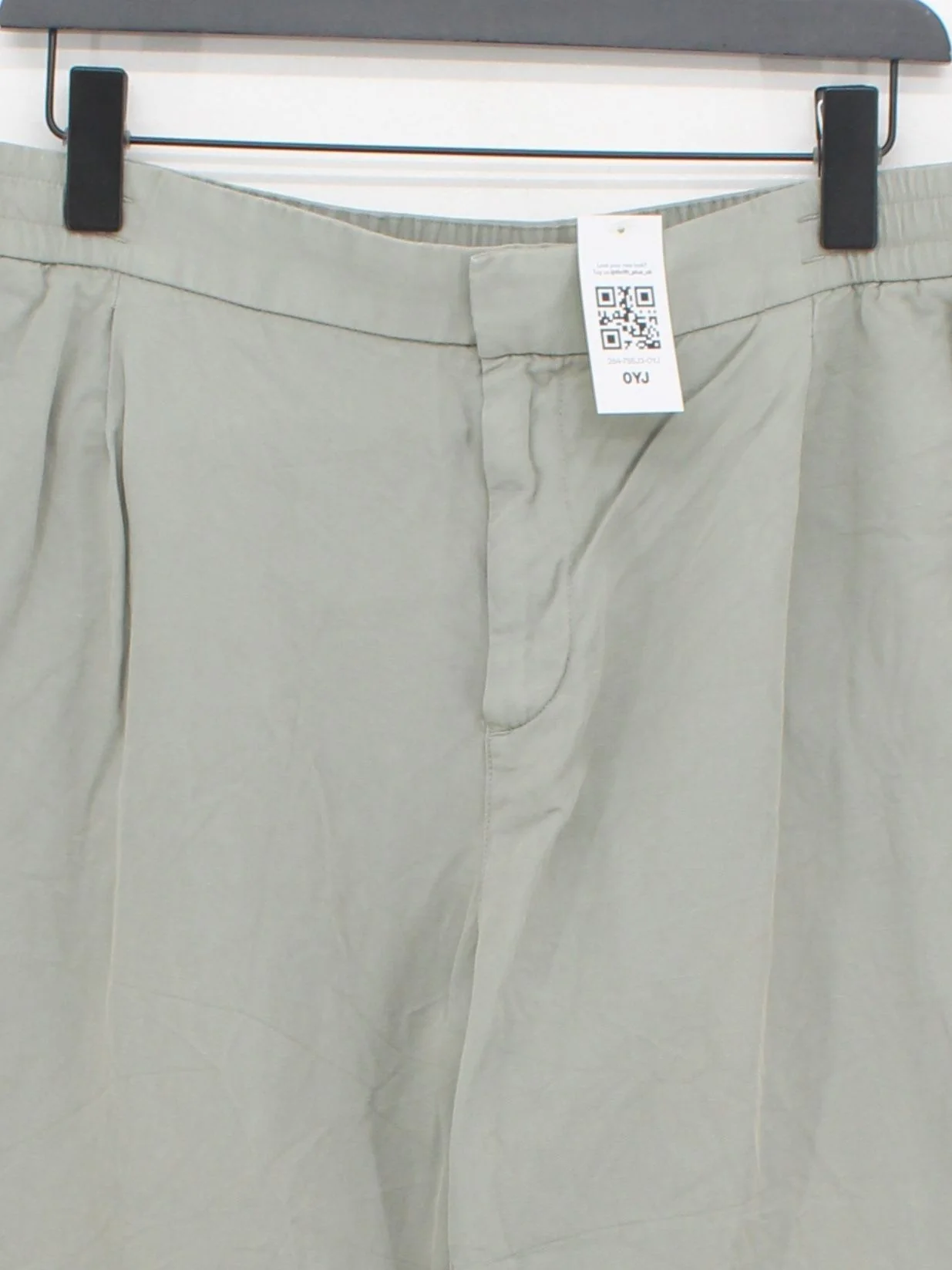 Reiss Men's Trousers W 34 in Green Cotton with Linen, Lyocell Modal Chino - Image 3