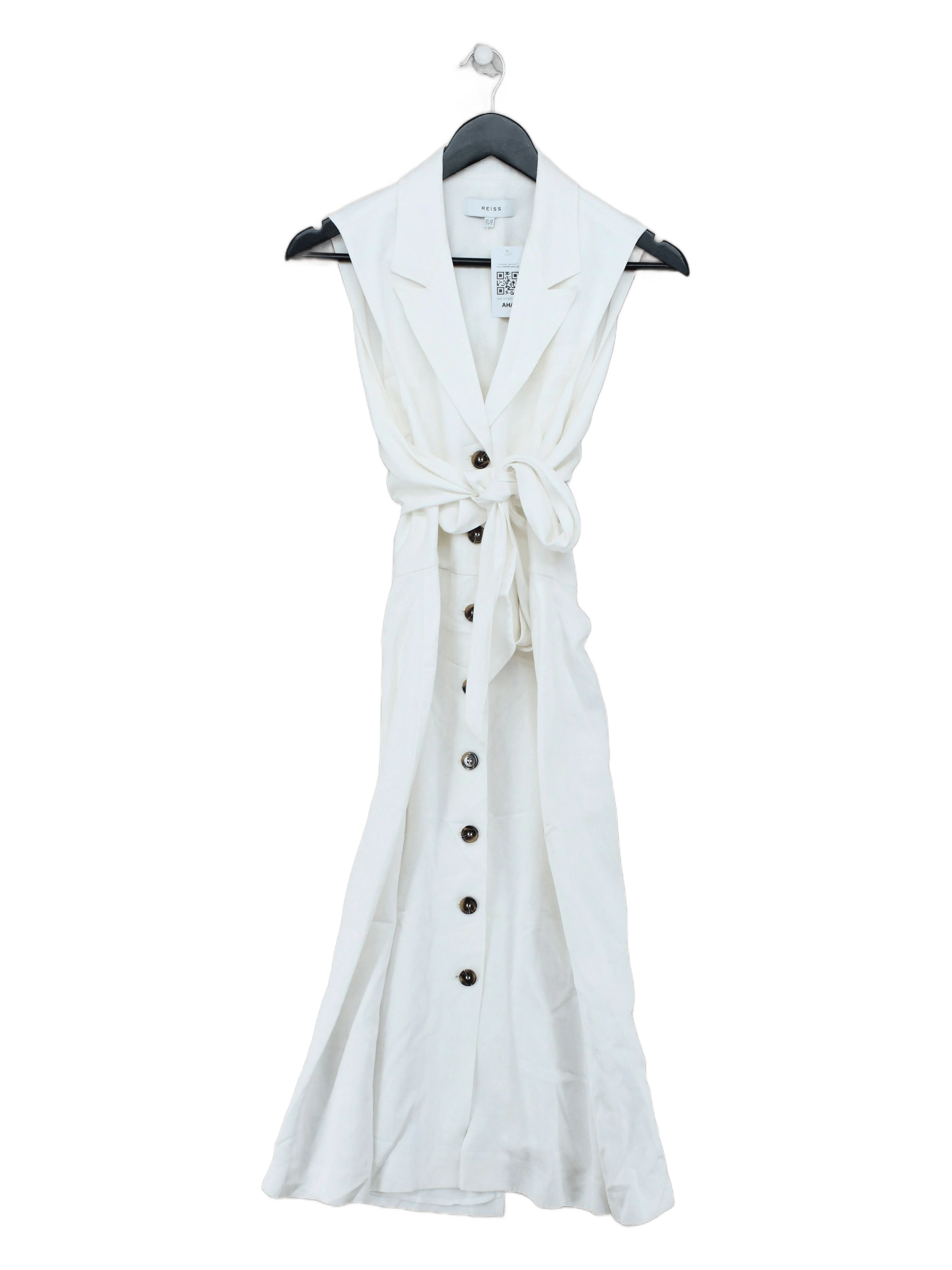 Reiss Shirt Midi Dress UK10 in White