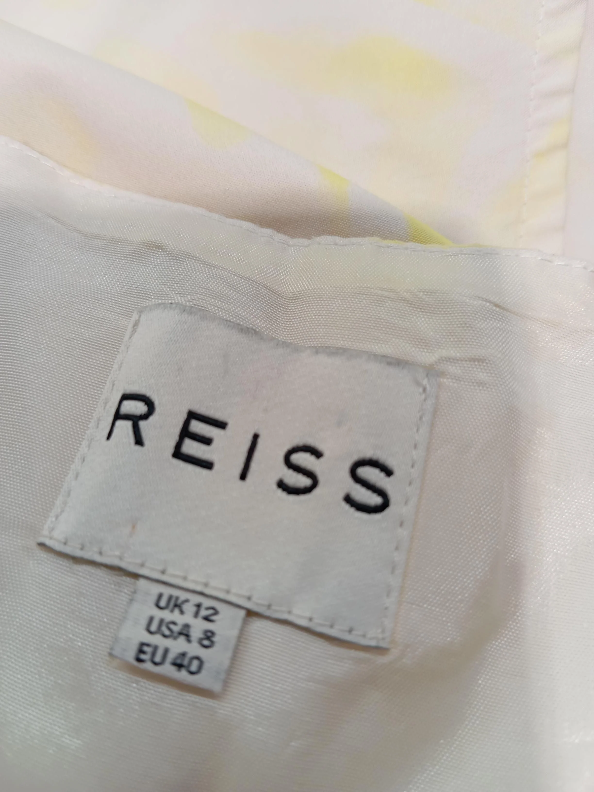 Reiss T-Shirt Mini Dress UK12 in Cream - Image 5