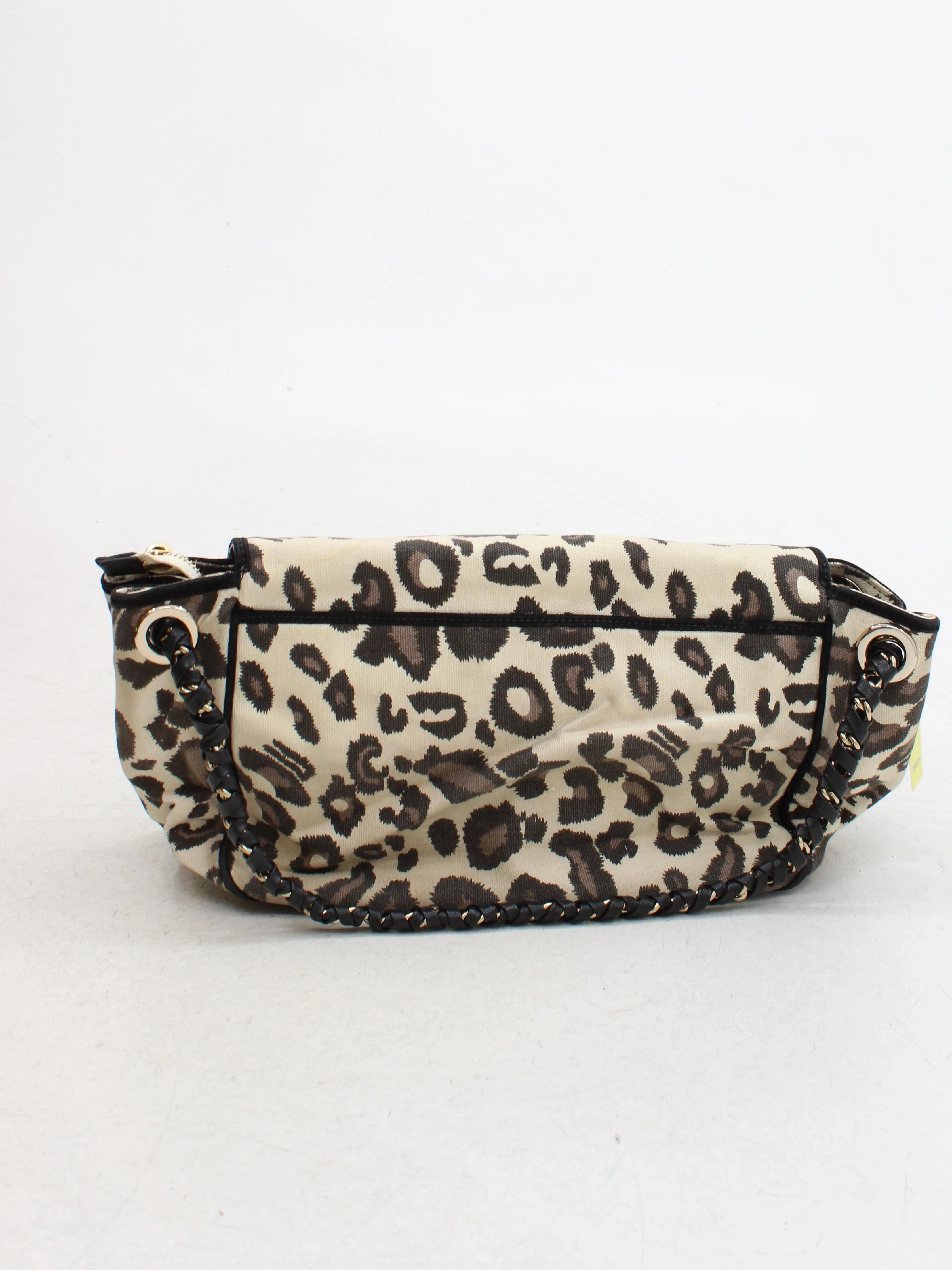 Reiss Women's Bag Multi Animal Print Cotton with Leather Shoulder Bag - Image 2