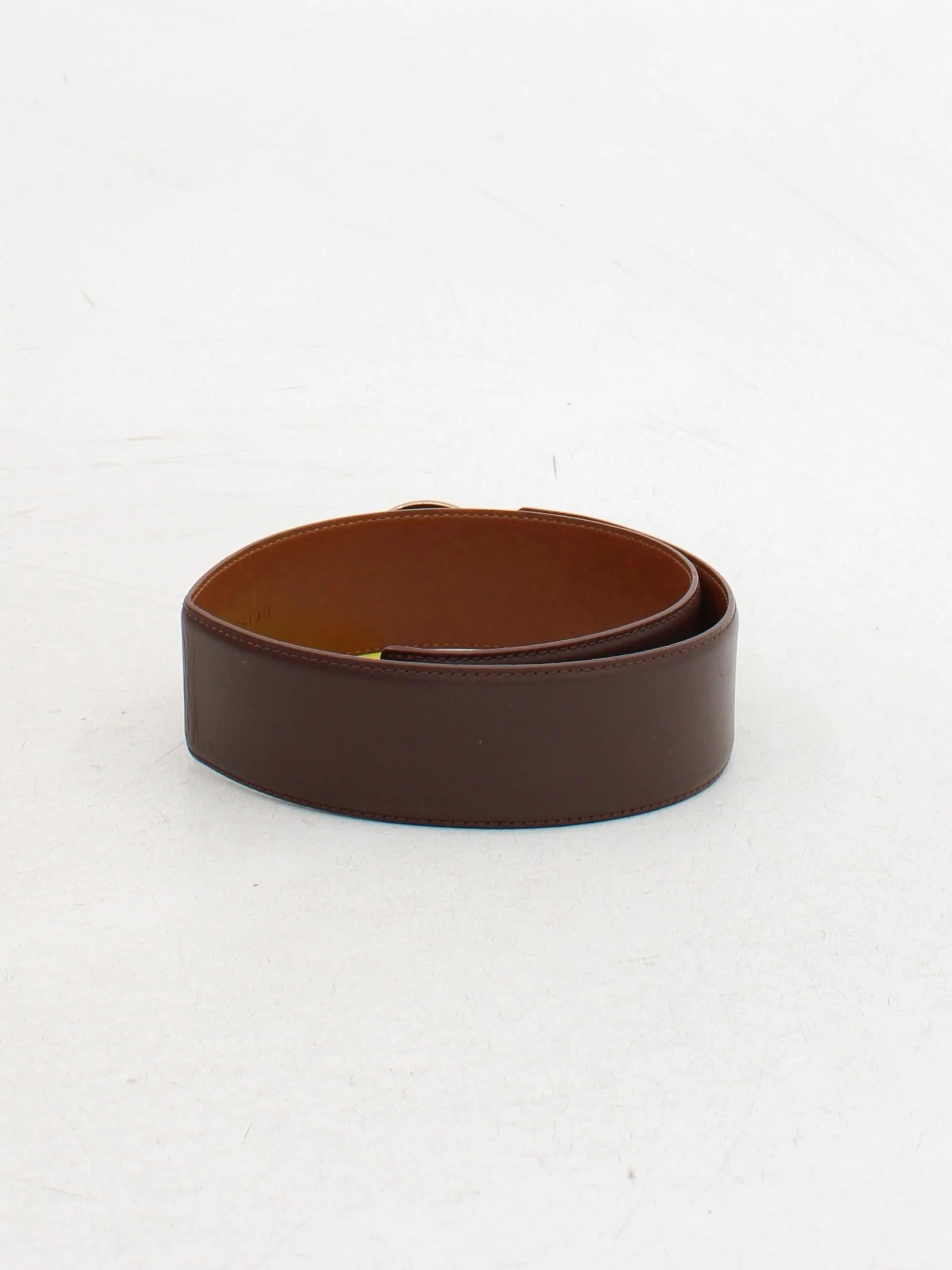Reiss Women's Belt S Brown 100% Leather Basic Belt - Image 2