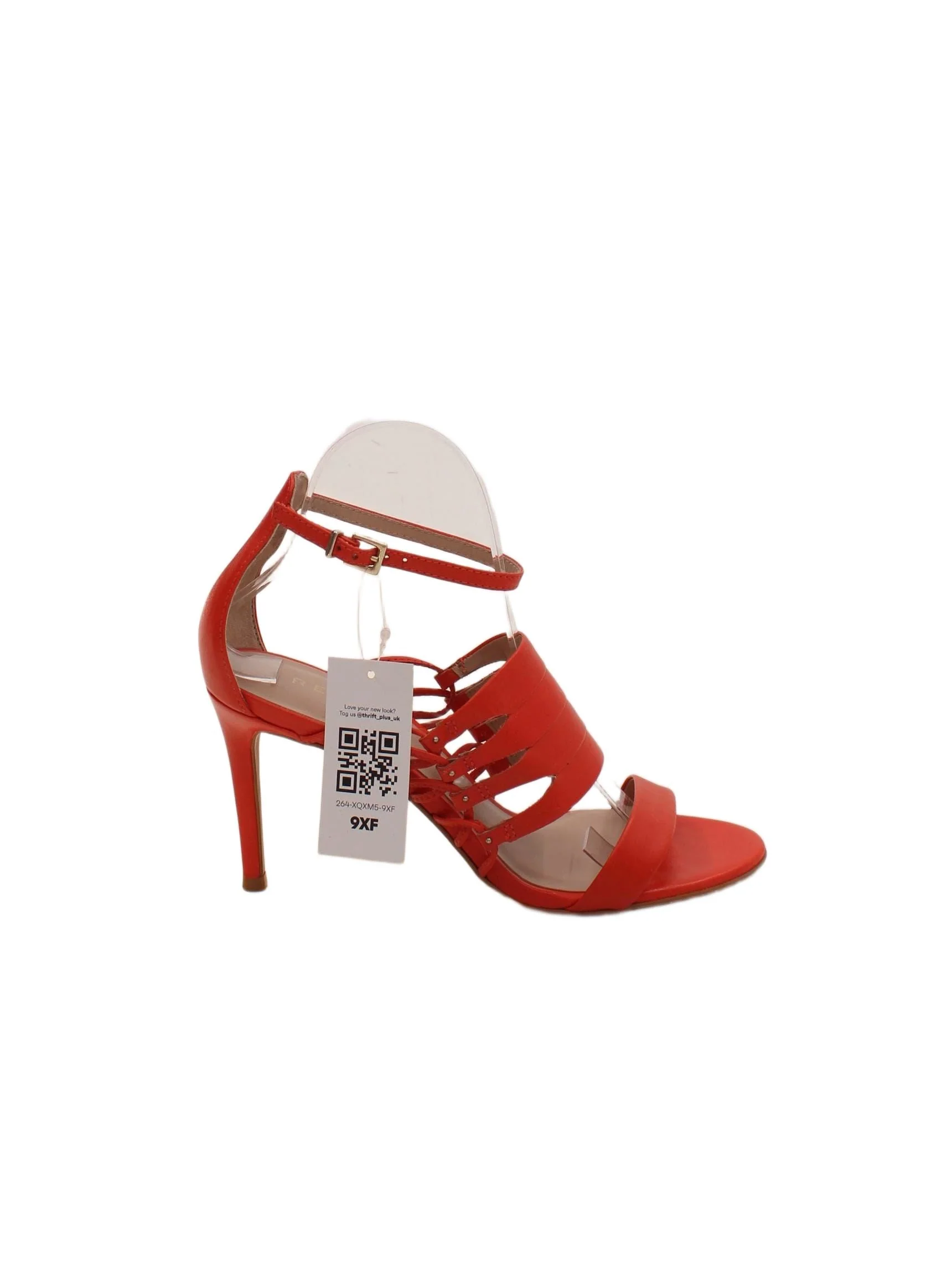 Reiss Women's Heels UK 5 Red 100% Leather Strappy