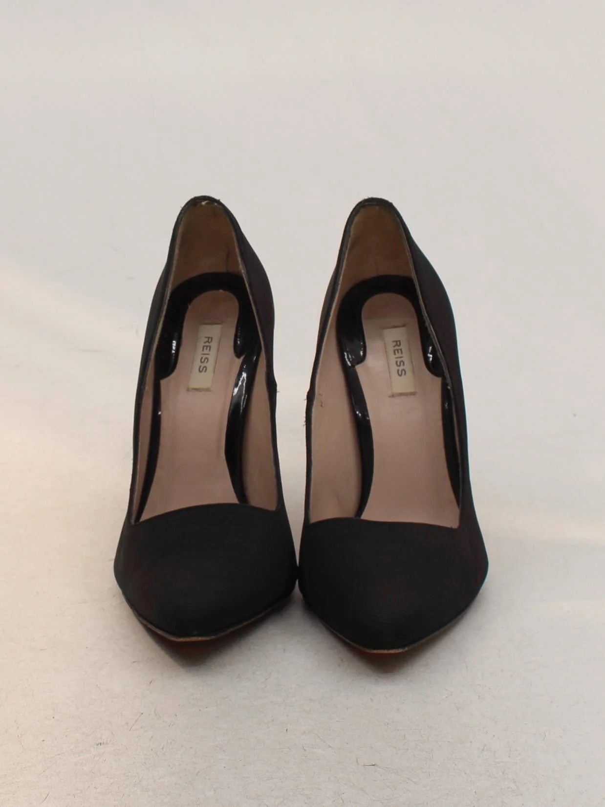 Reiss Women's Heels UK 6 Black Other with Leather Court - Image 2