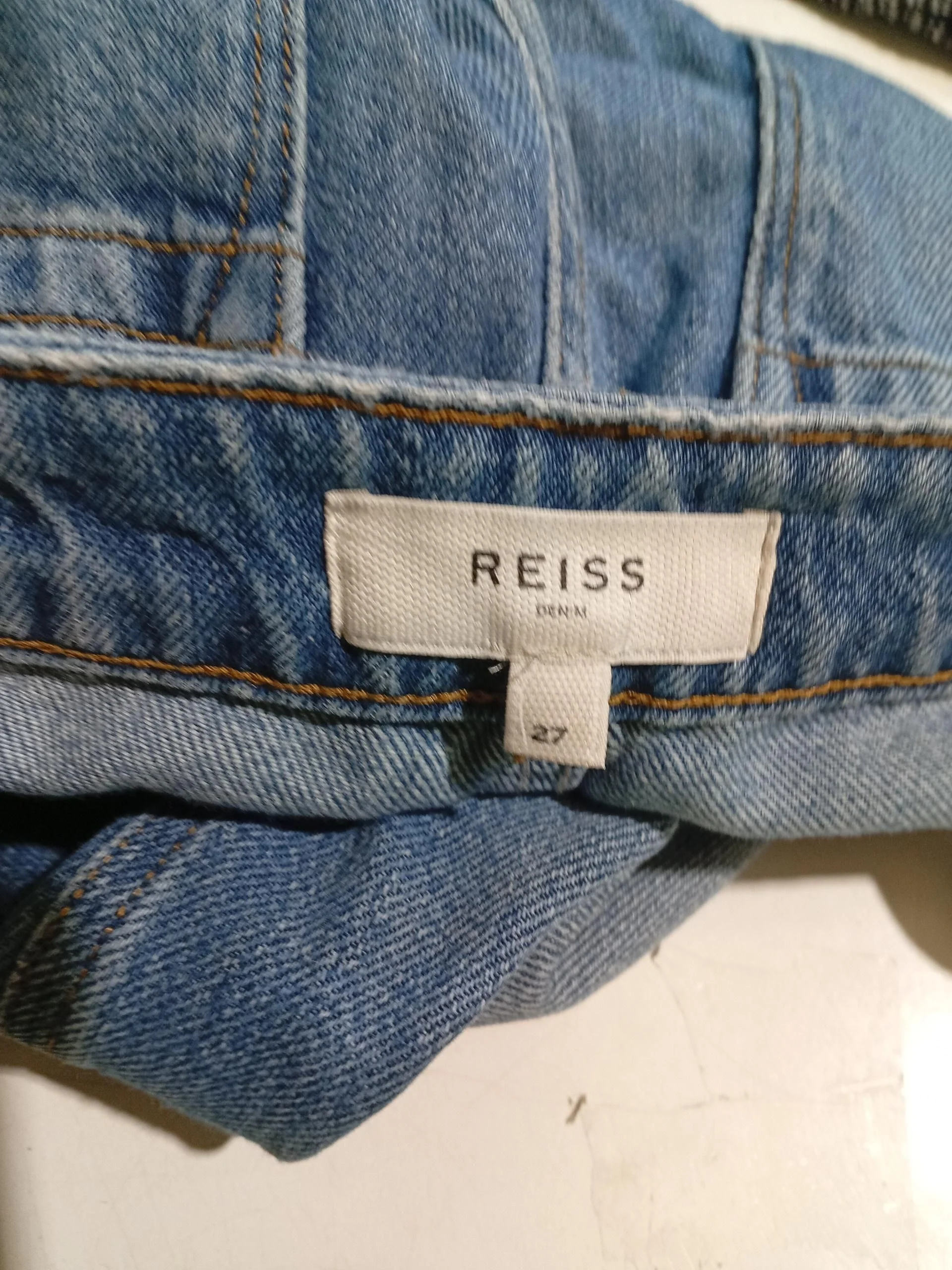 Reiss Women's Jeans W 27 in Blue 100% Cotton Mom - Image 6