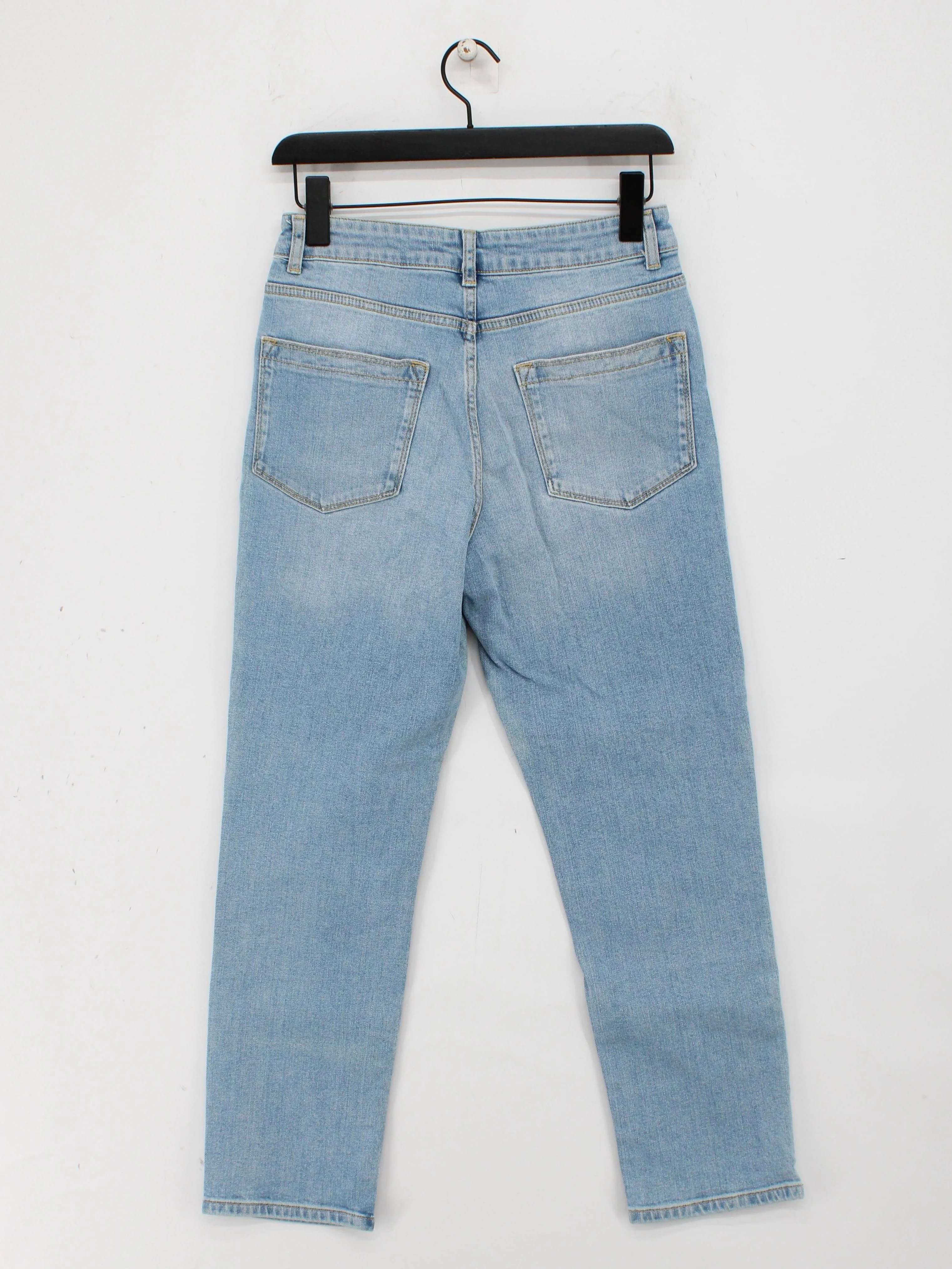 Reiss Women's Jeans W 28 in Blue Cotton with Elastane Mom - Image 2