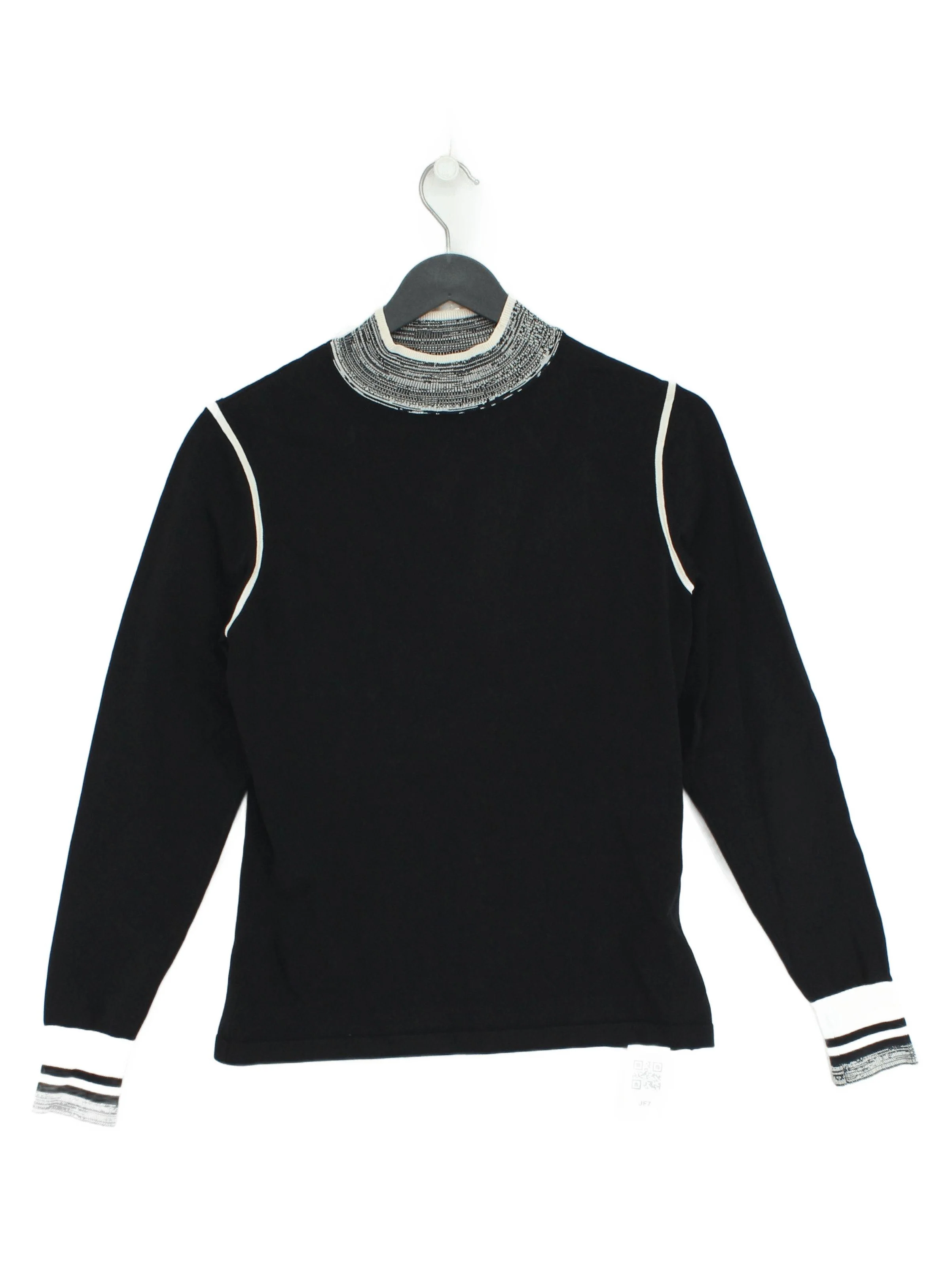Reiss Women's Jumper M Black Viscose with Polyamide, Polyester Pullover