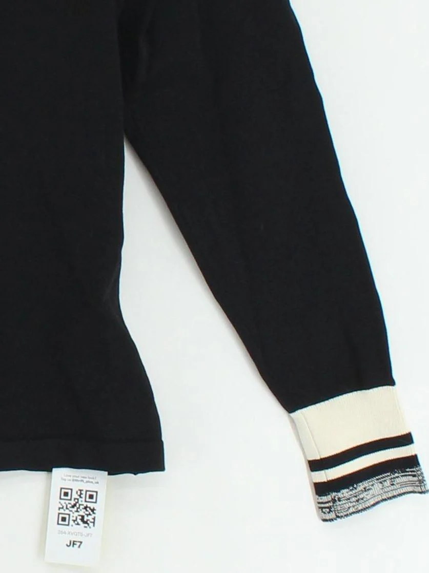 Reiss Women's Jumper M Black Viscose with Polyamide, Polyester Pullover - Image 4