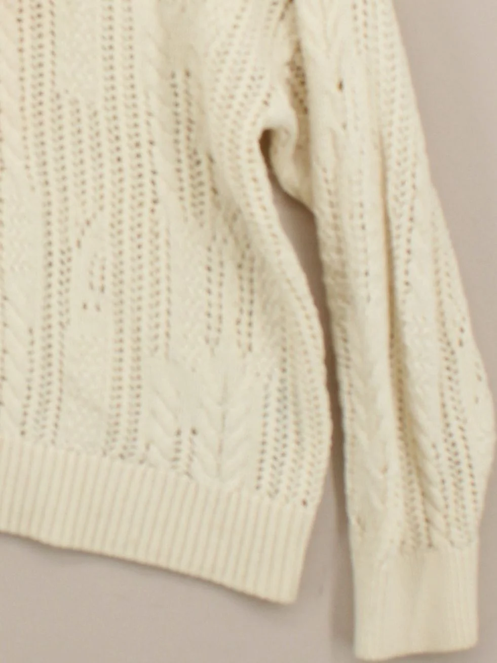 Reiss Women's Jumper M Cream Cotton with Elastane Crew Neck Pullover - Image 4