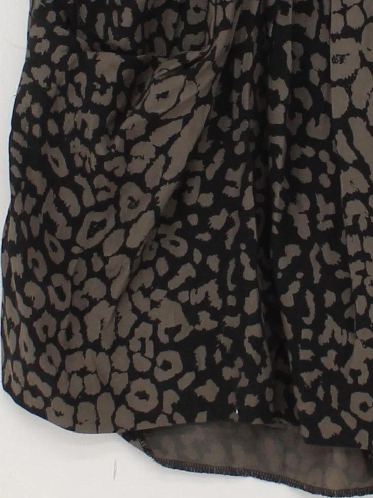 Reiss Women's Mini Skirt UK 10 Black Animal Print 100% Viscose Short Mini - Image 4
