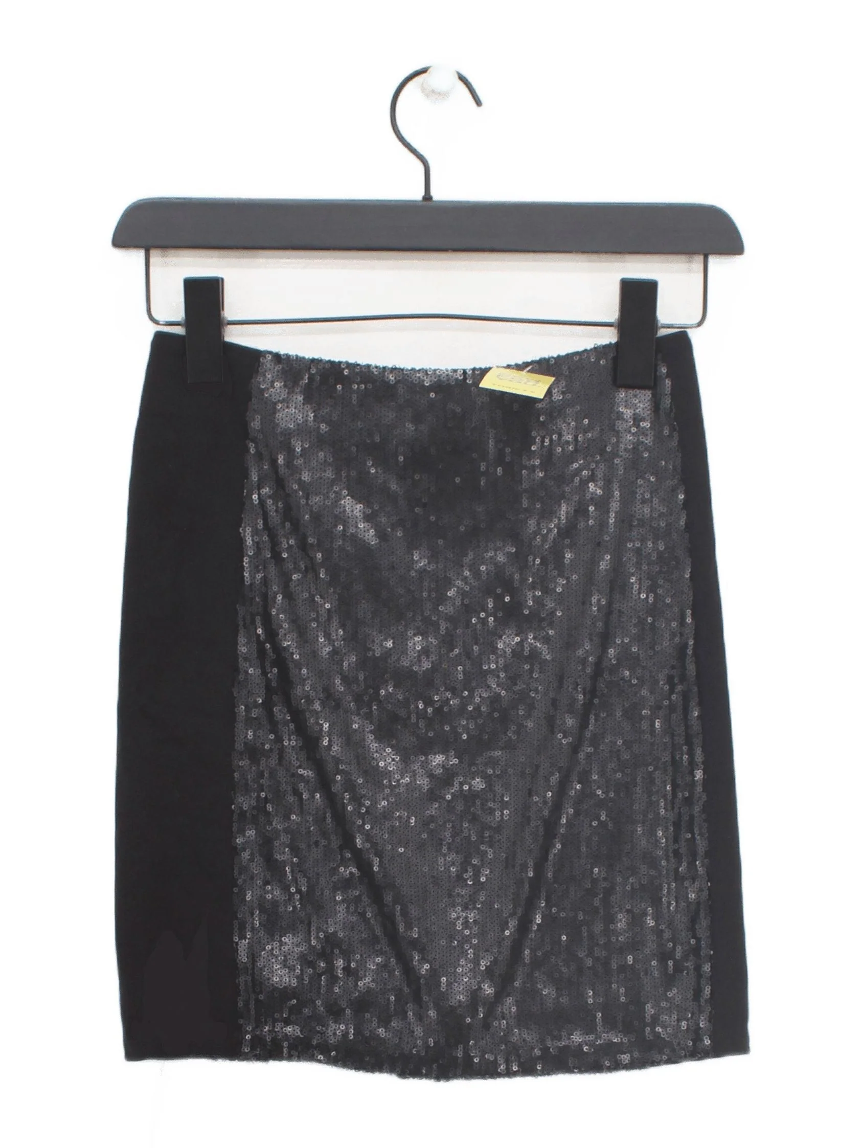 Reiss Women's Mini Skirt XS Black Viscose with Polyester, Elastane Short Mini