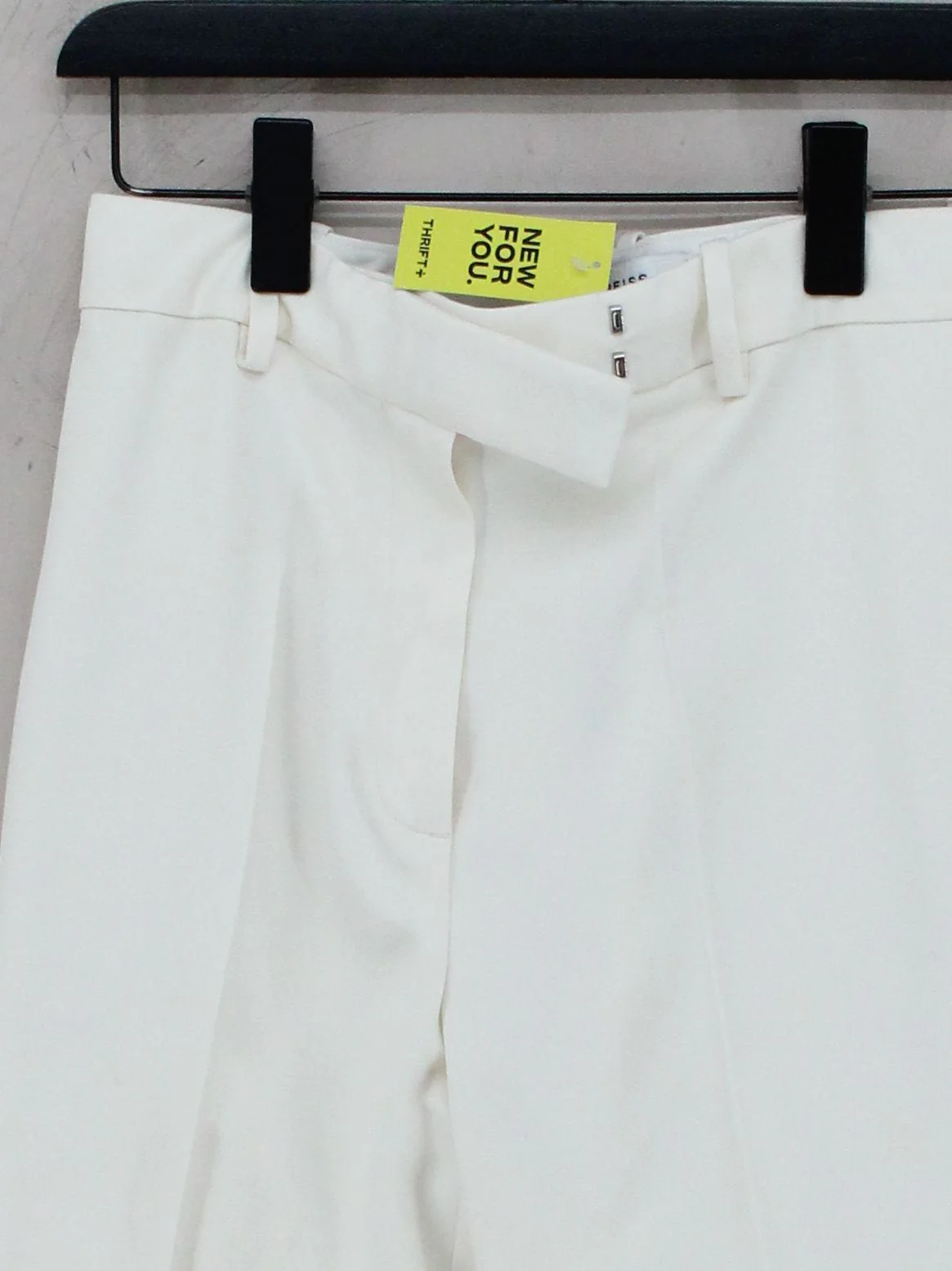 Reiss Women's Suit Trousers UK 10 White Viscose with Polyester Dress Pants - Image 3